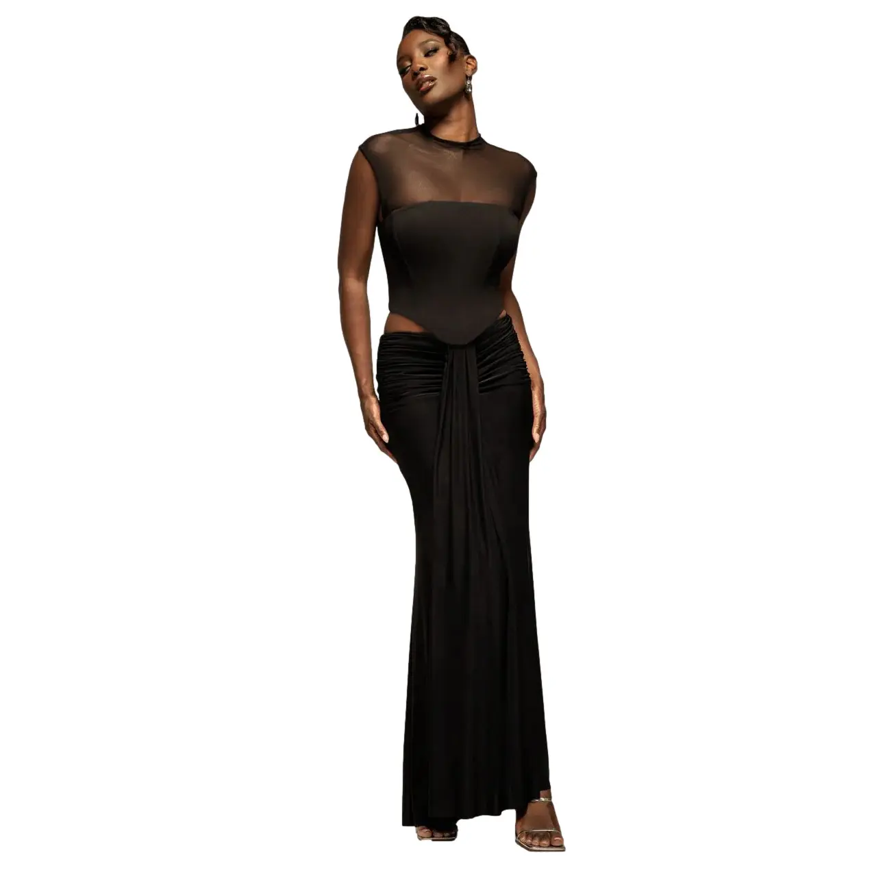 Gonna a vita bassa donna Goddiva Maxi