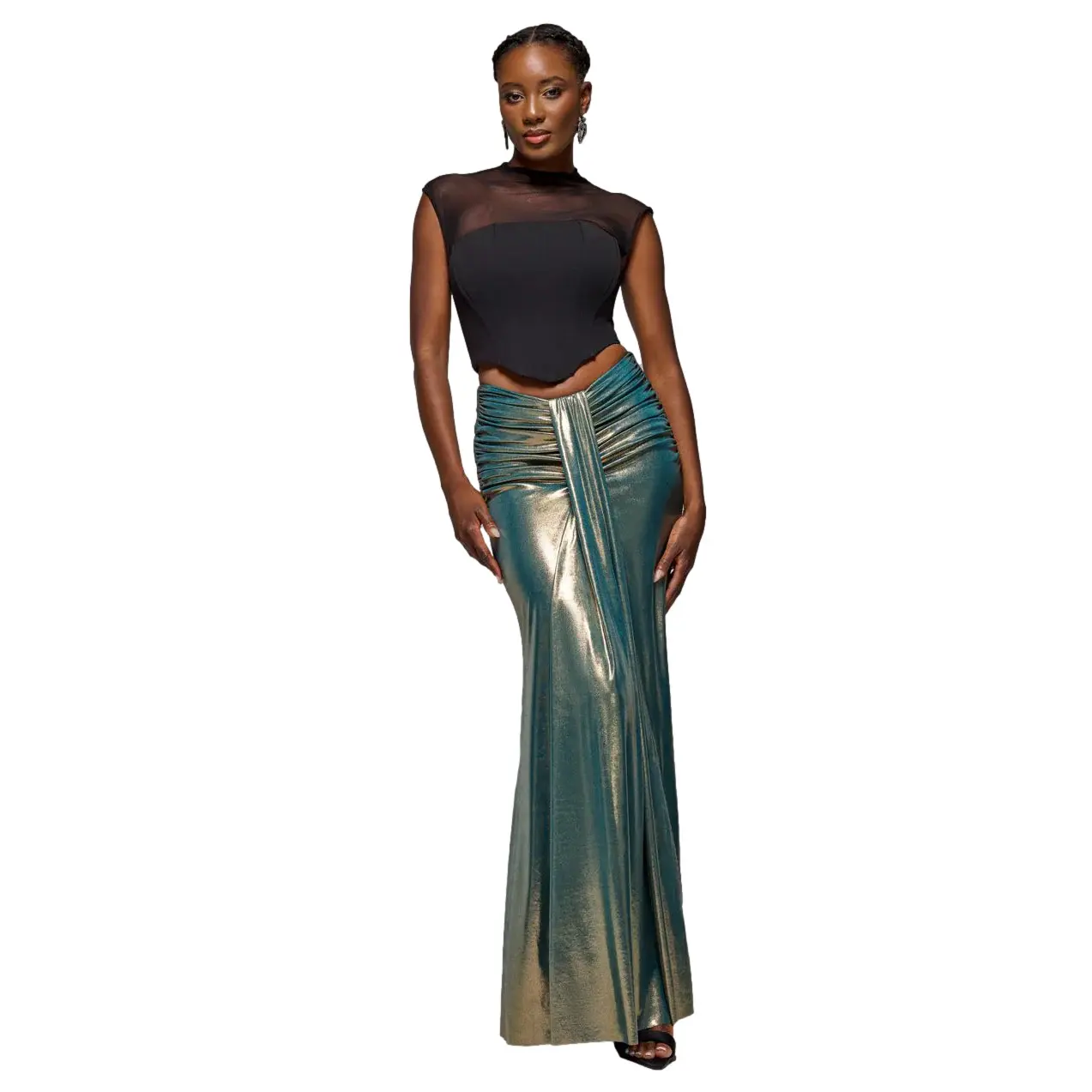 Gonna a vita bassa donna Goddiva Maxi