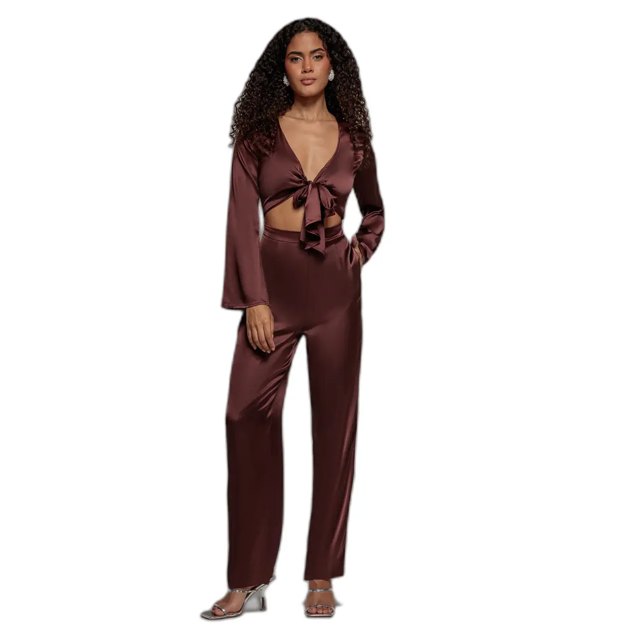 Jumpsuit Damen Goddiva Cut Out
