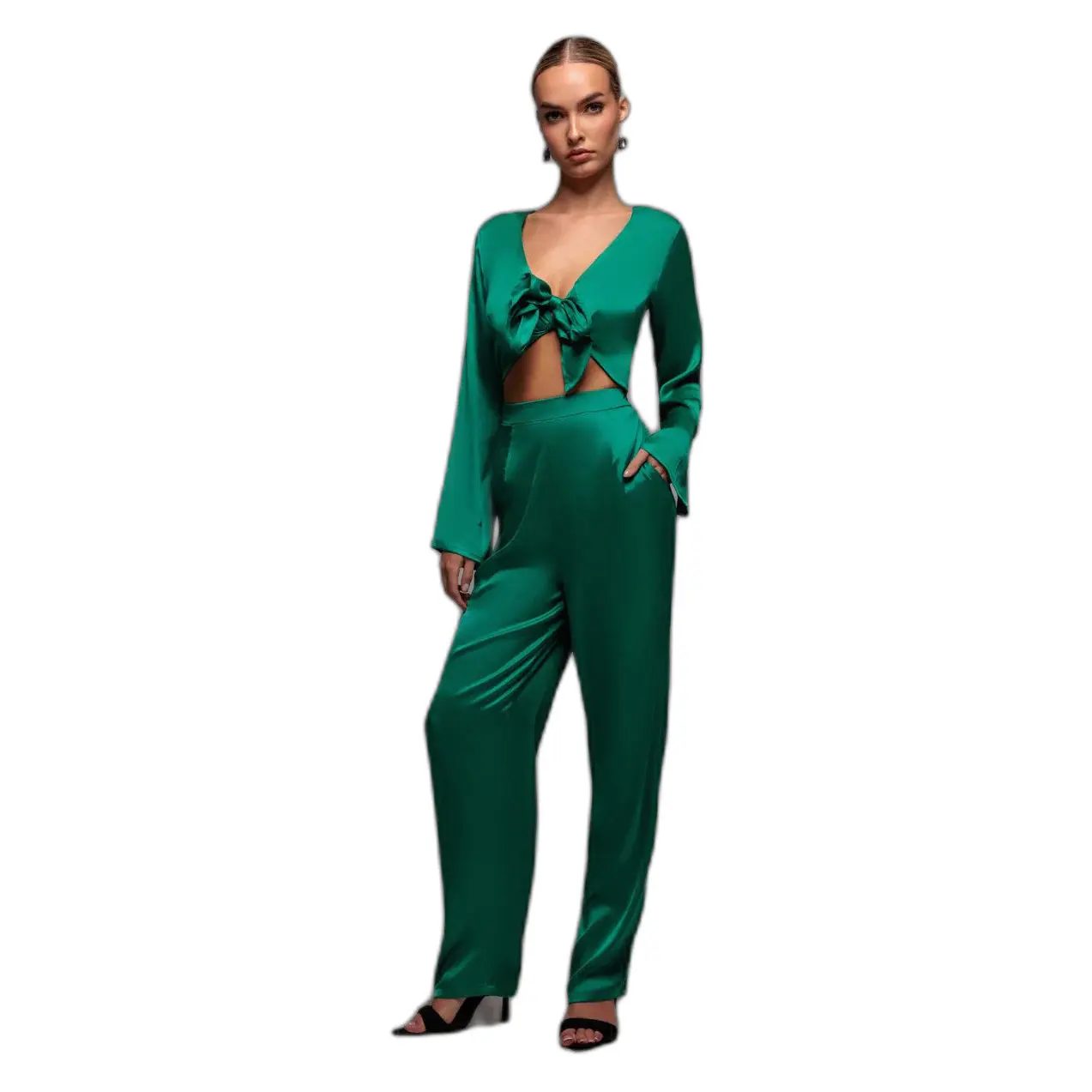 Jumpsuit Damen Goddiva Cut Out