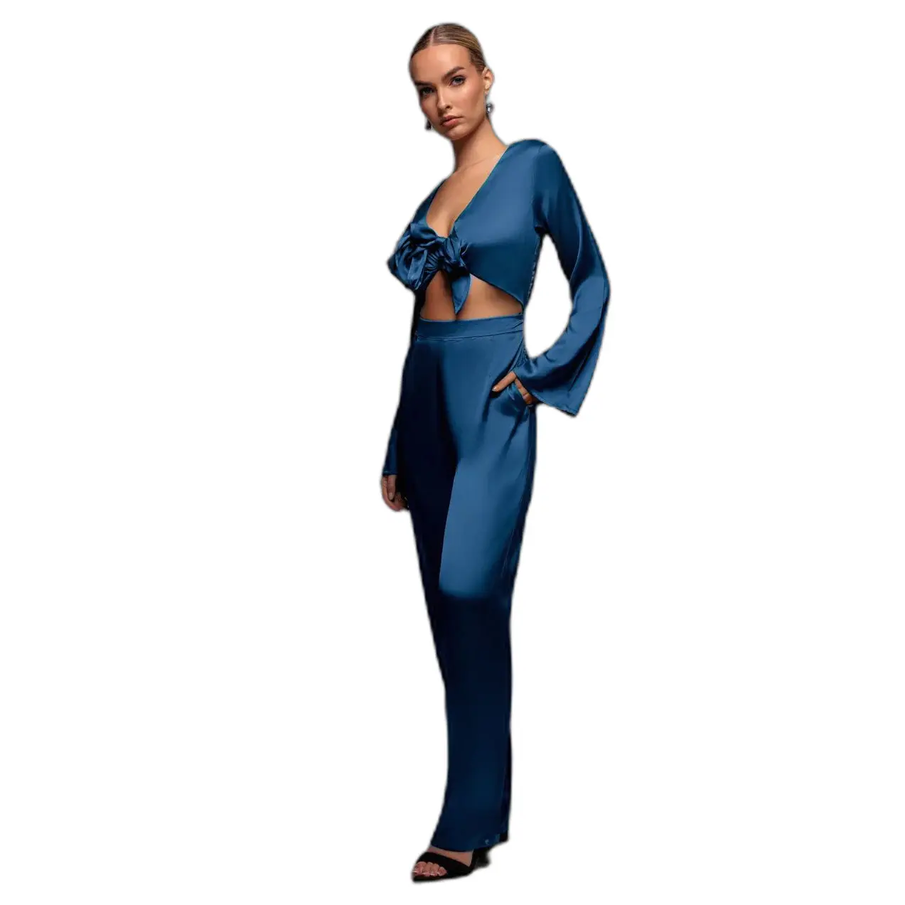 Jumpsuit Damen Goddiva Cut Out