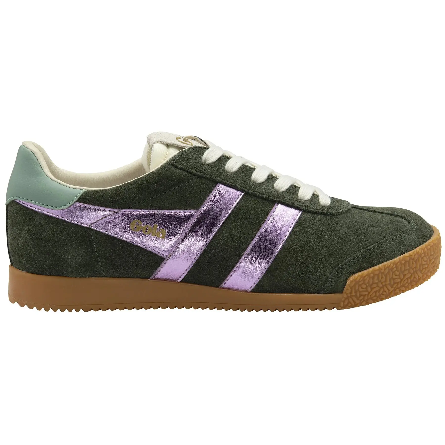 Sneakers da donna in pelle scamosciata Gola Elan Glitz