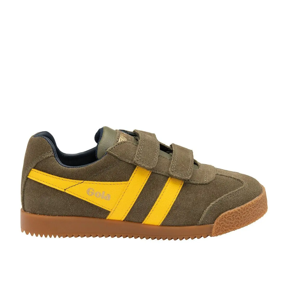 Gola Unisex Kids Green Children's Trainers Harrier Strap