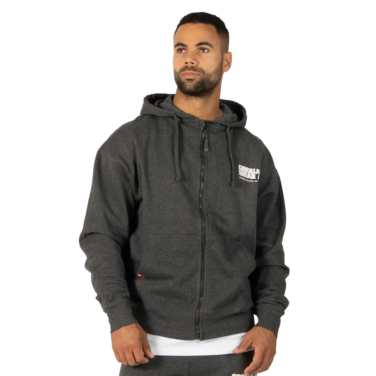 Felpa con cerniera a cappuccio Gorilla Wear Classic