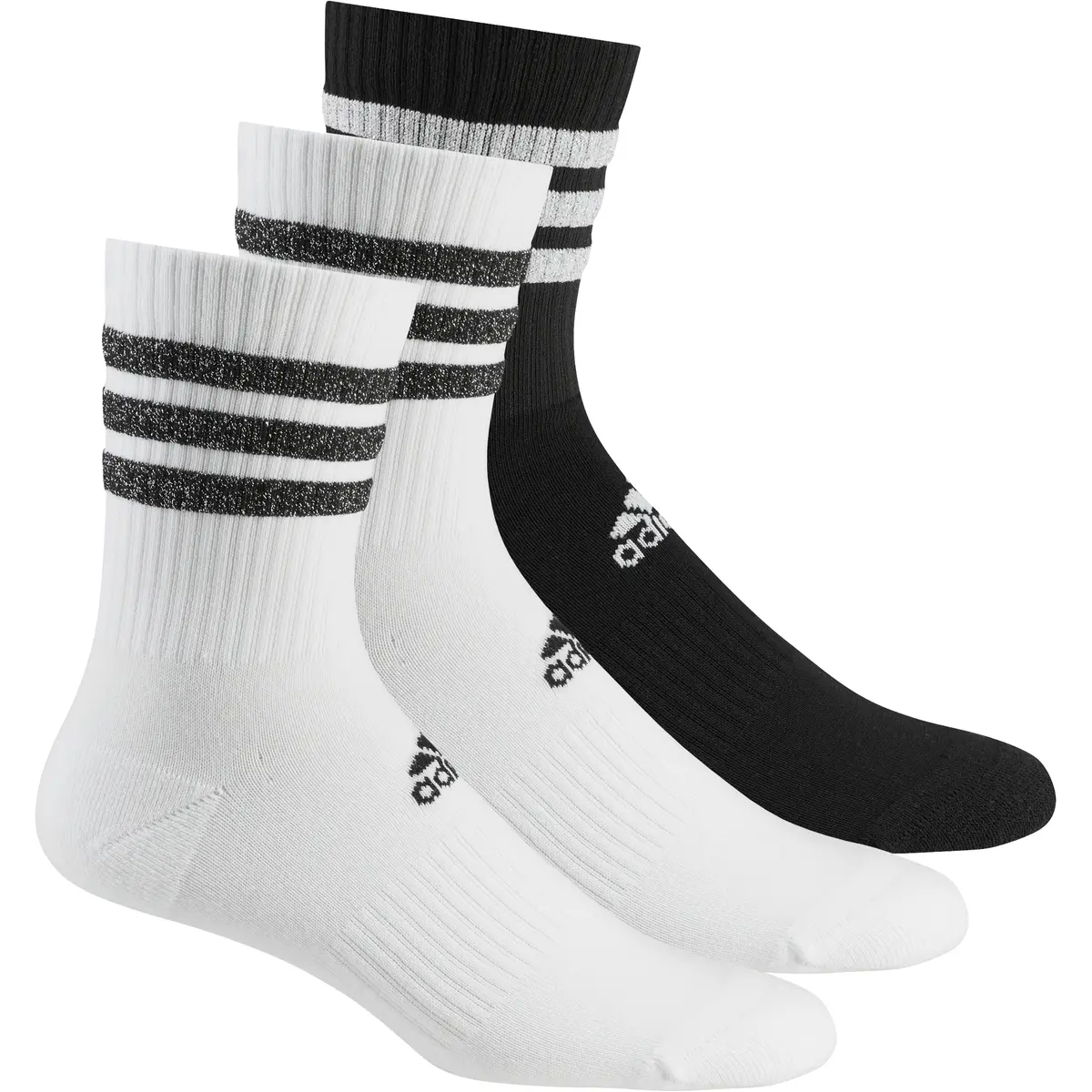 Chaussettes adidas Glam 3 Bandes CushionedSport x3 - vue 2