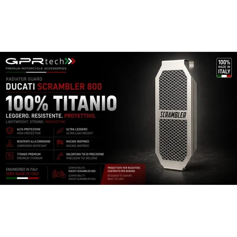 Motorfiets radiatorbescherming GPR Tech Ducati Scrambler 800 2015/2016