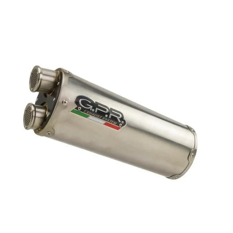 Silencer Motorrad Edelstahl gebürstet homologiert GPR Exhaust BMW R 1250 R -Rs 2019-2020