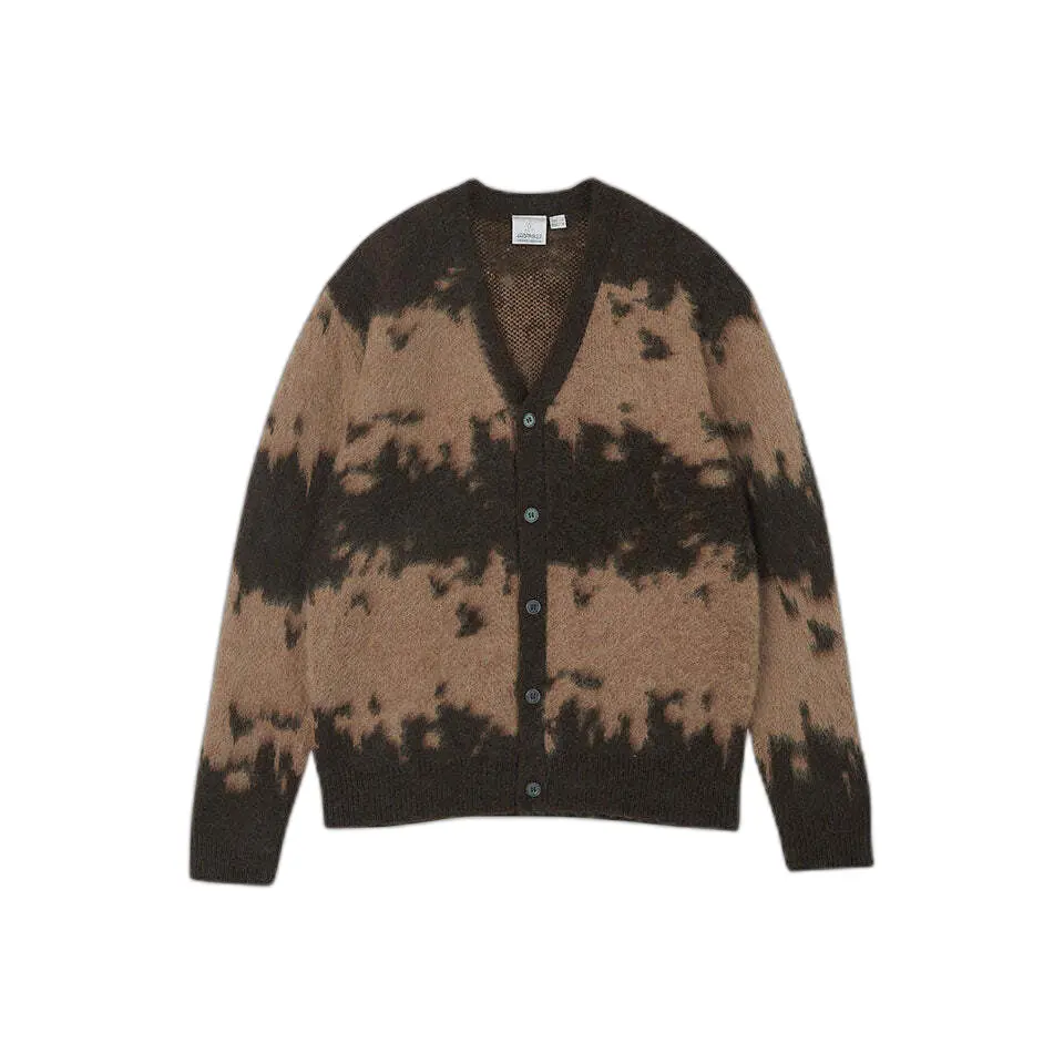 Cardigan in Mohair con Motivi Sparsi Gramicci