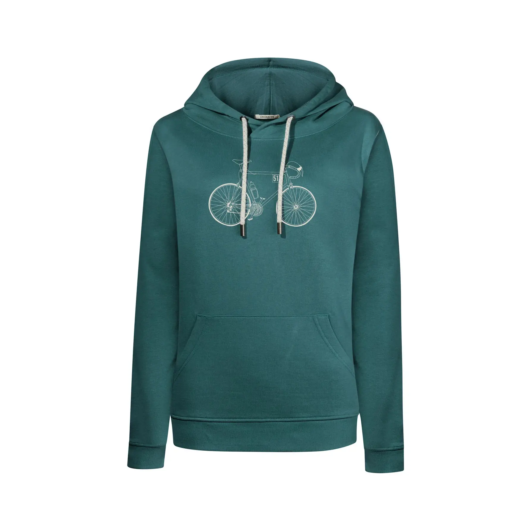 Dames Hoodie Greenbomb Bike Classic Chipper