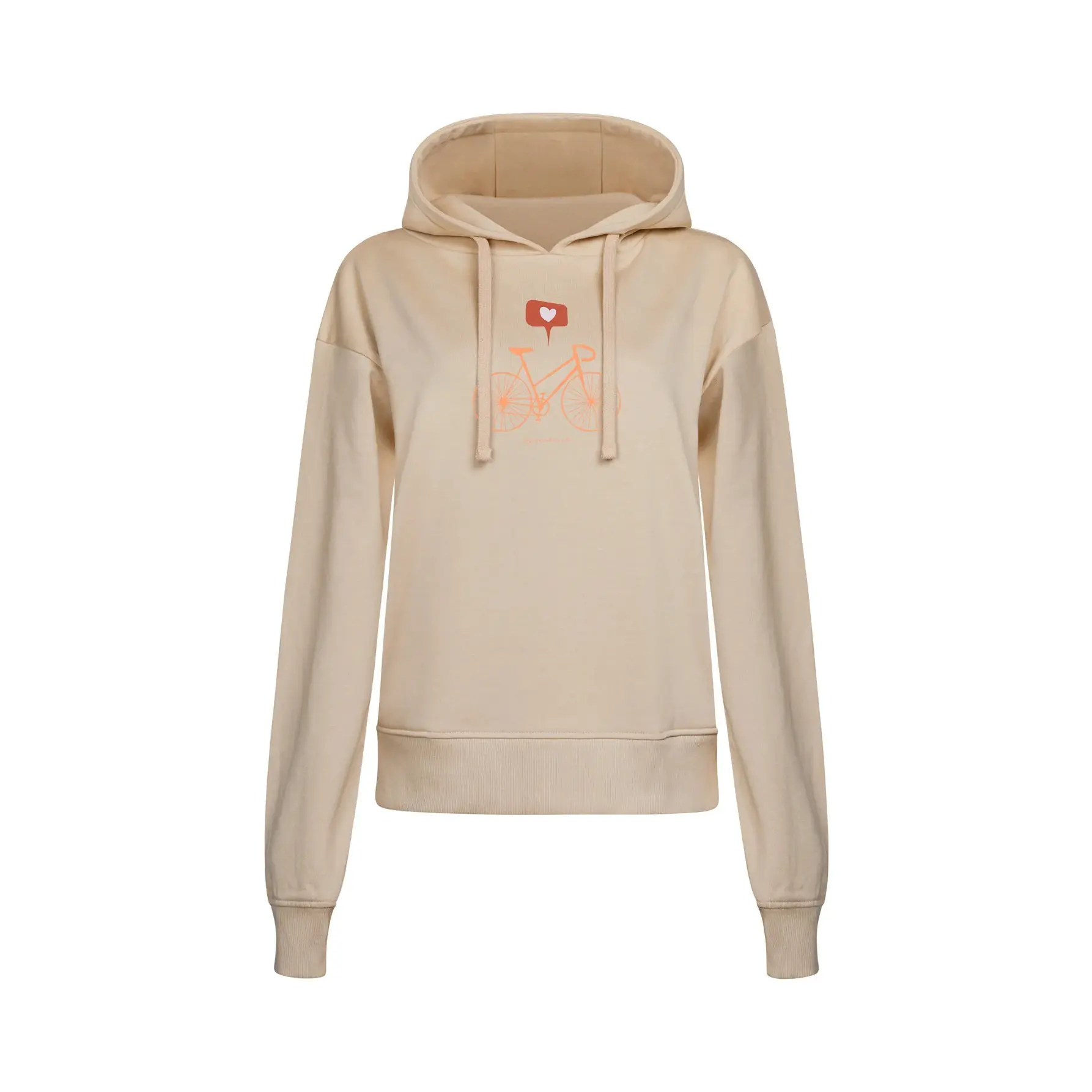 Dames Hoodie Greenbomb Bike Love Flipper