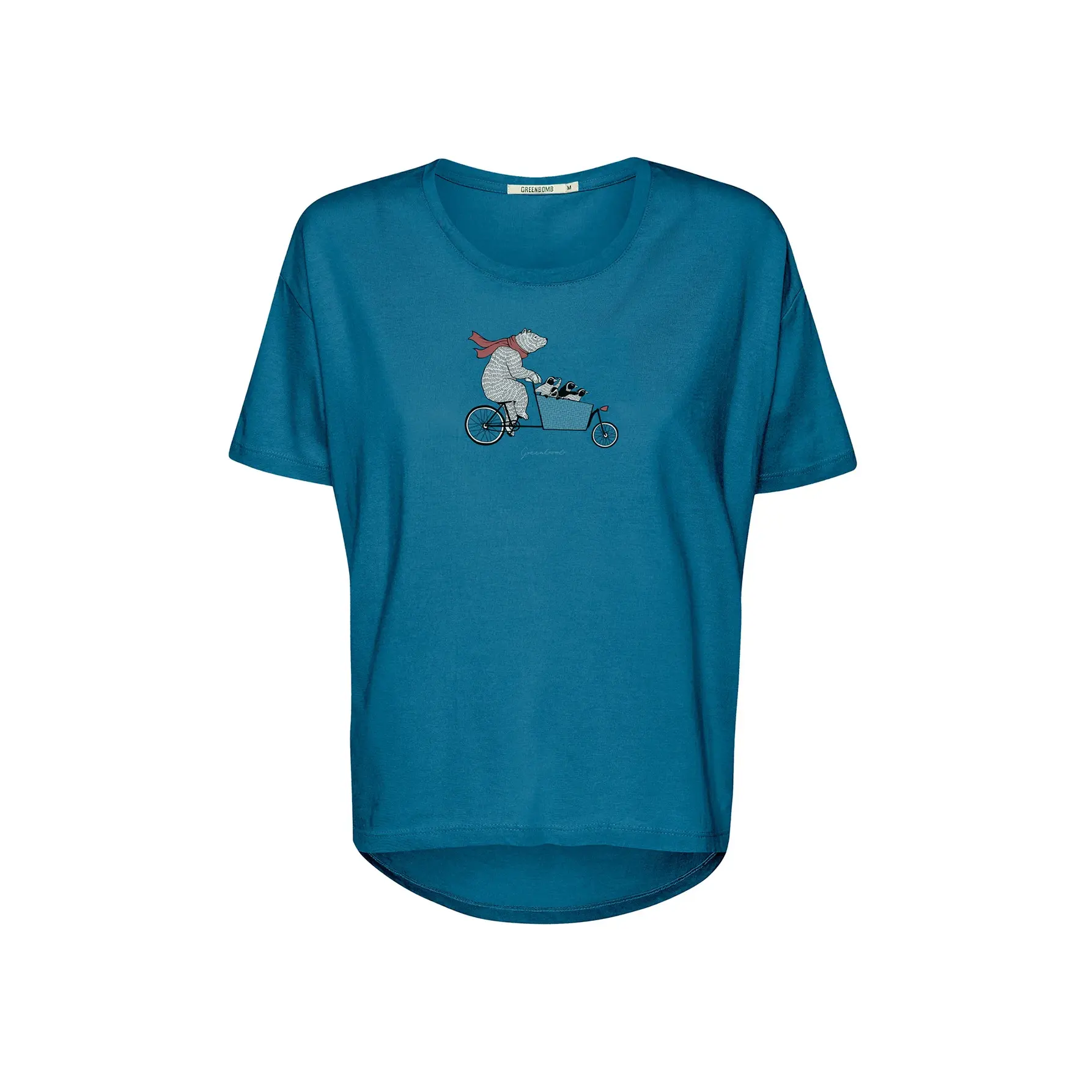 T-shirt dames Greenbomb Bike Cargo Family Feel
