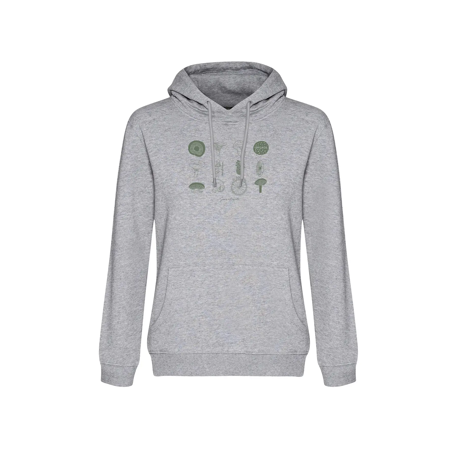 Dames Hoodie Greenbomb Bike Mushrooms 2 Chipper