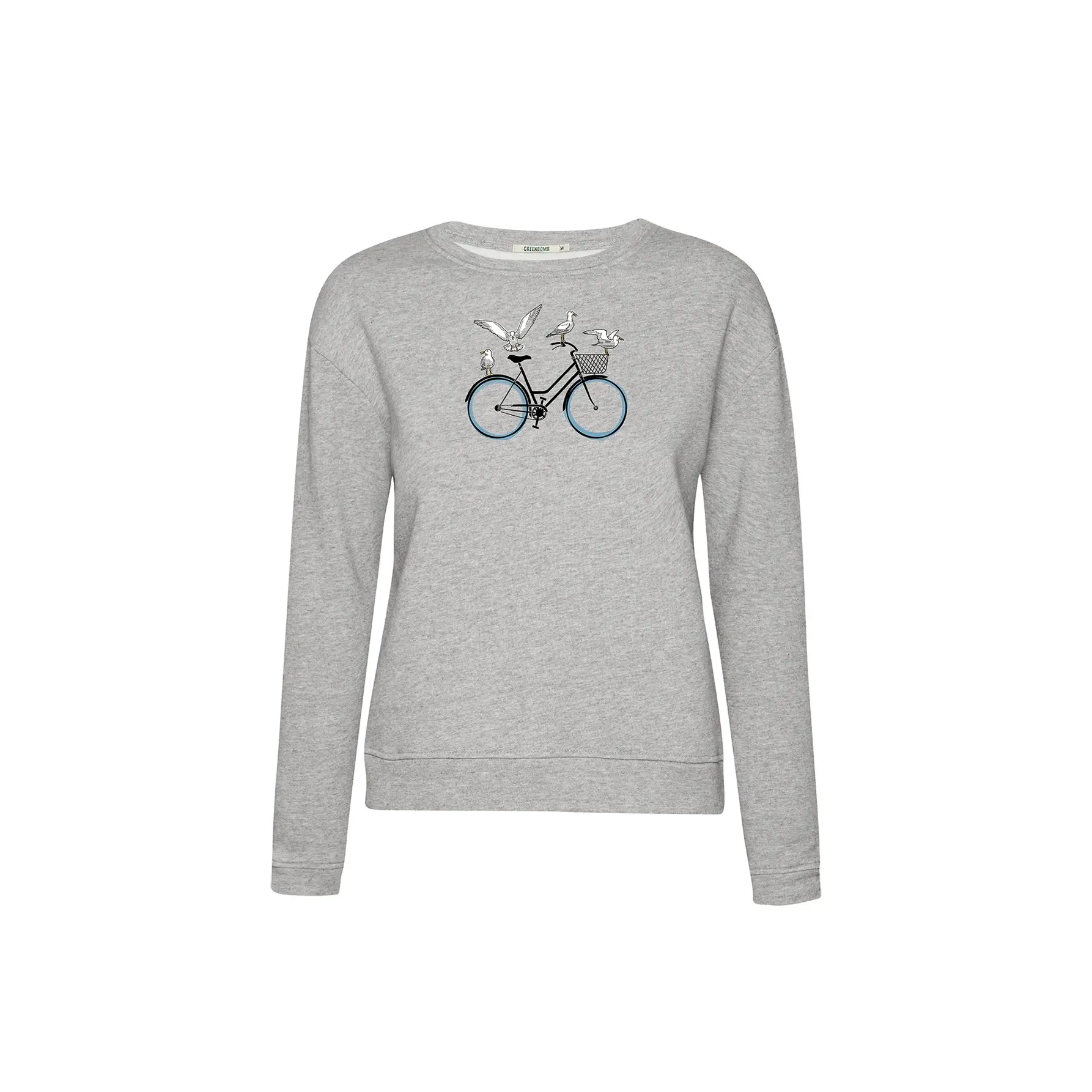 Dames sweatshirt Greenbomb Bike Seagulls Canty