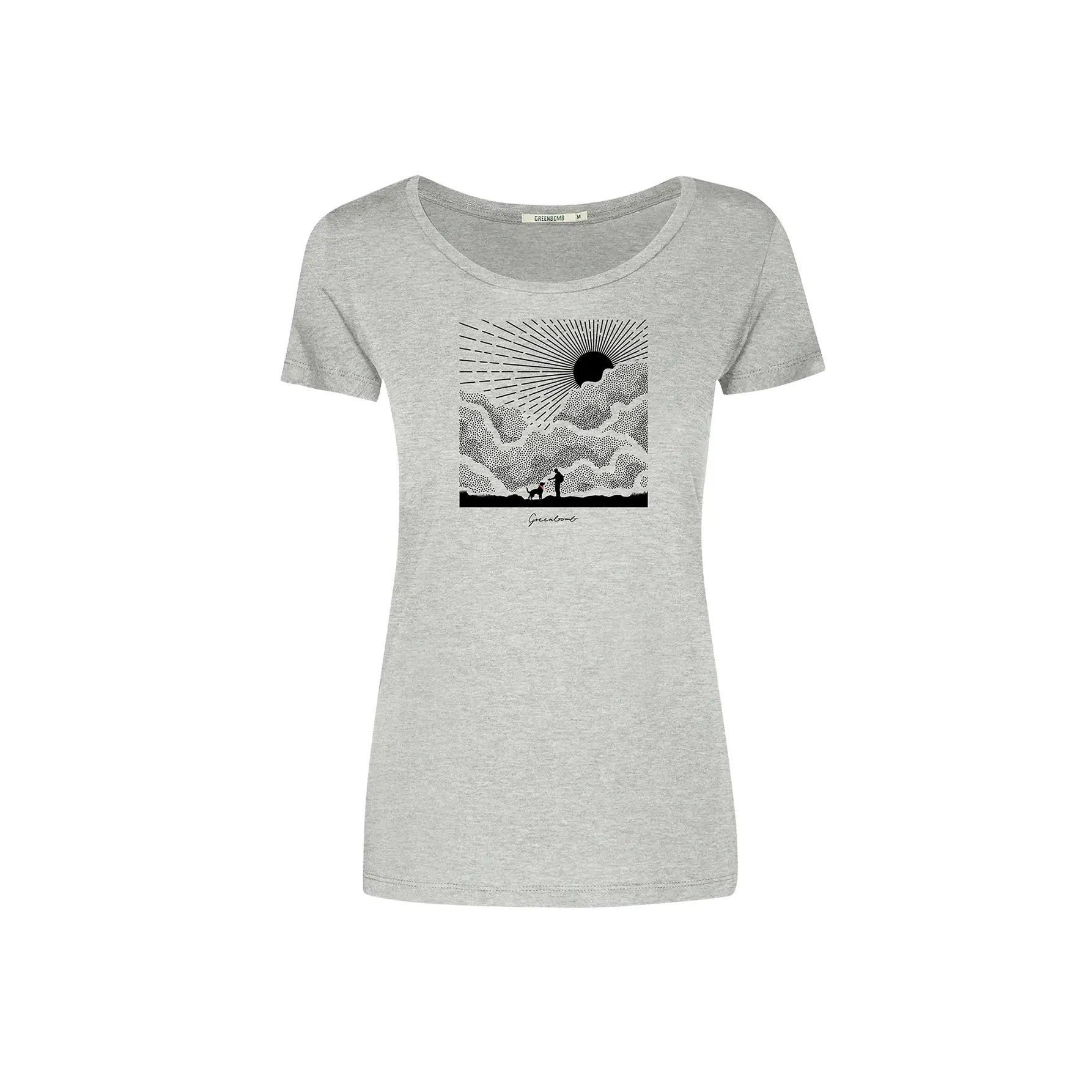 T-shirt dames Greenbomb Nature Buddies Loves