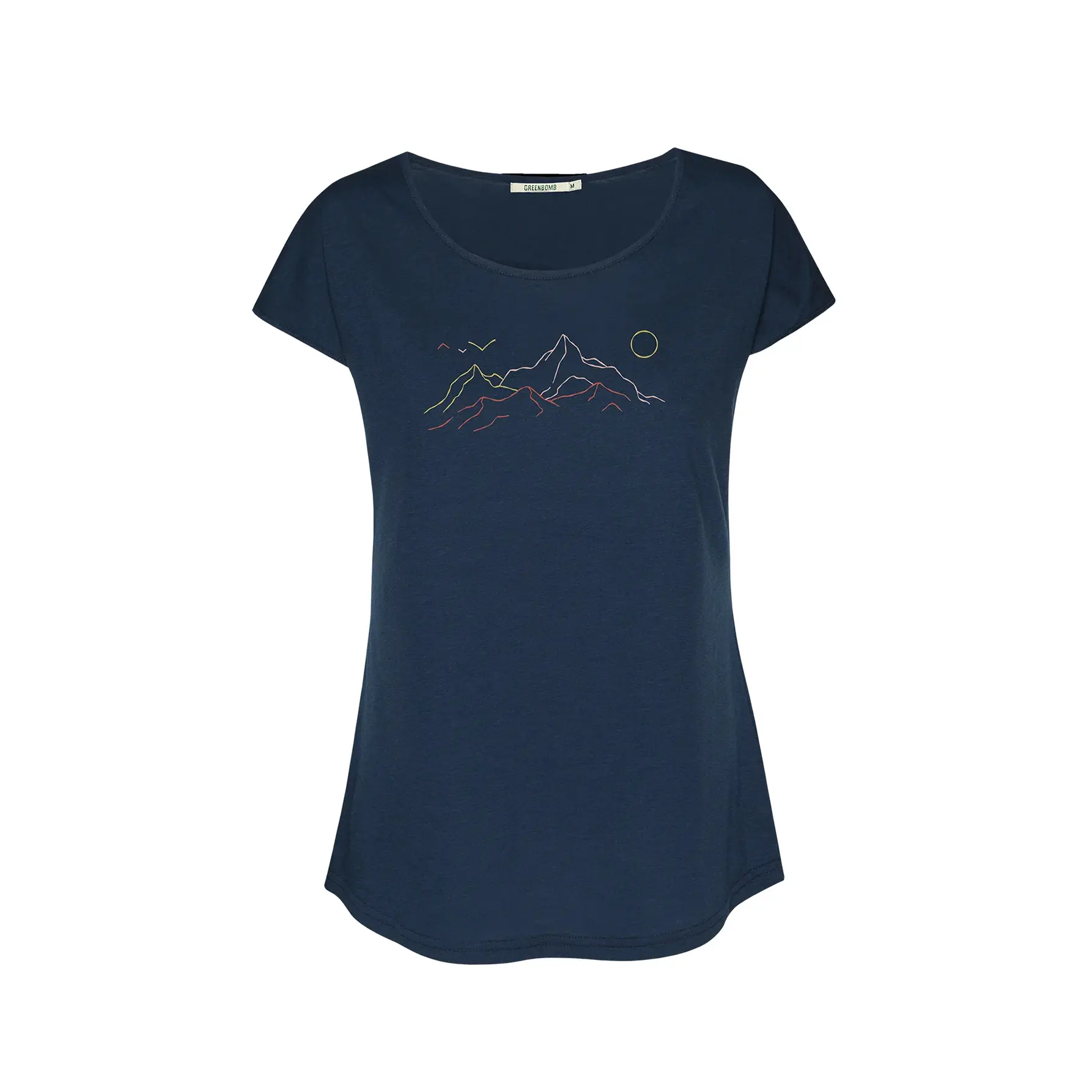 T-shirt dames Greenbomb Nature Contours Cool