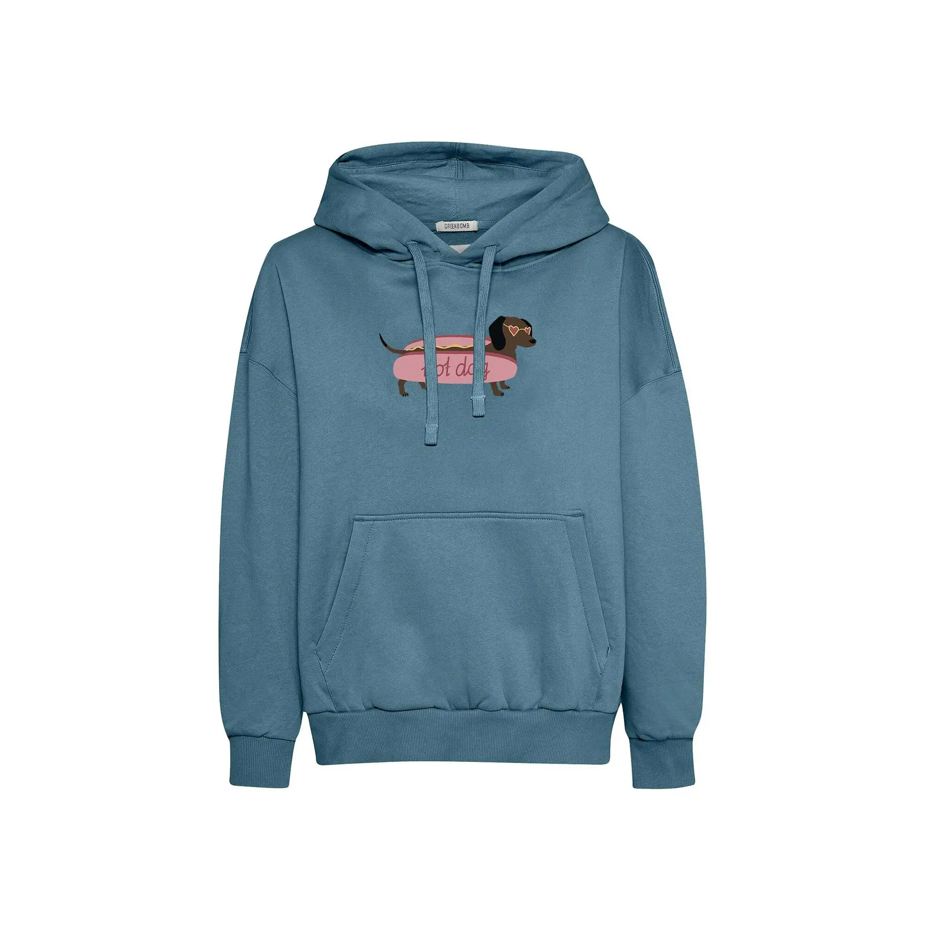 Dames Hoodie Greenbomb Hot Dog Mello
