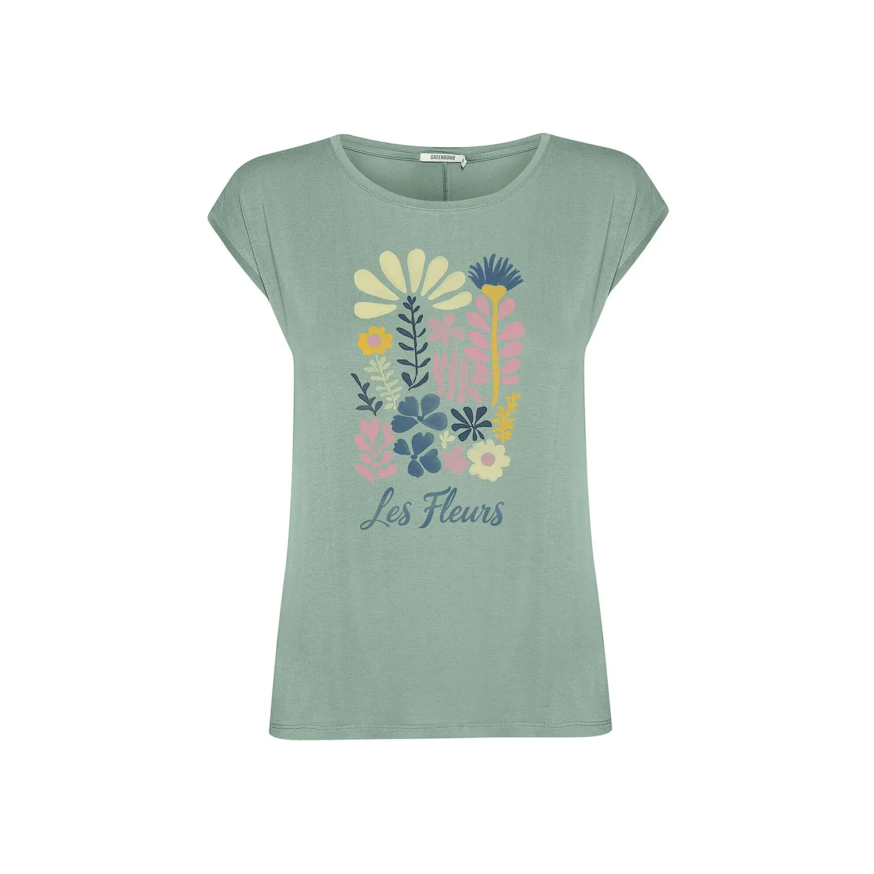 T-shirt dames Greenbomb Les Fleurs Timid