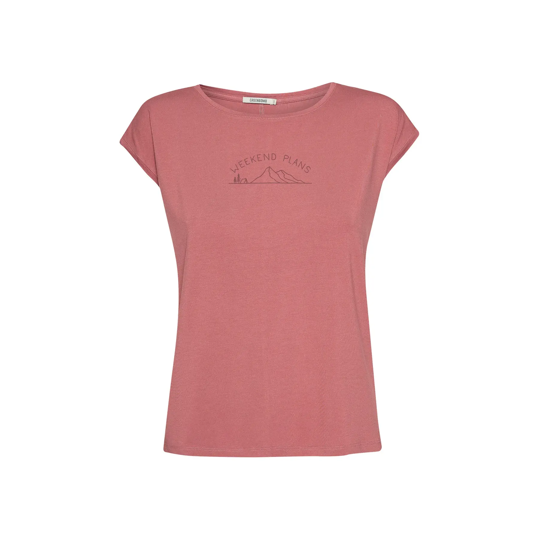 T-shirt dames Greenbomb Weekend Plans Timid