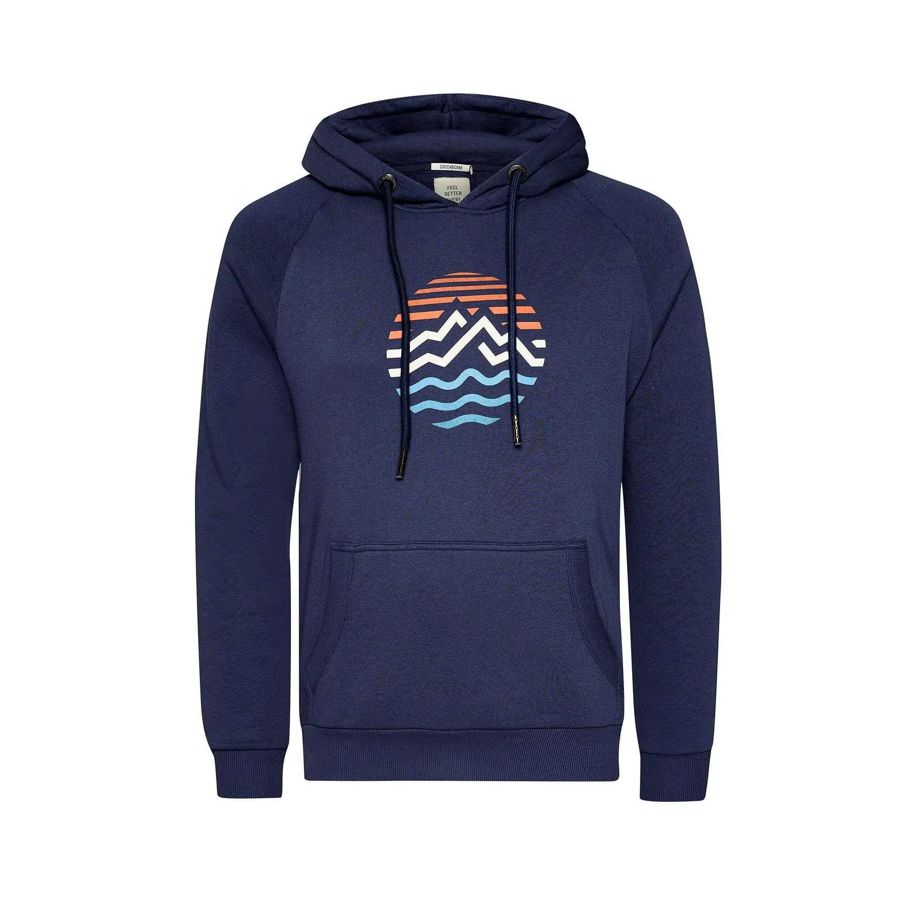Hoodie Greenbomb Mountain Stripes Trek