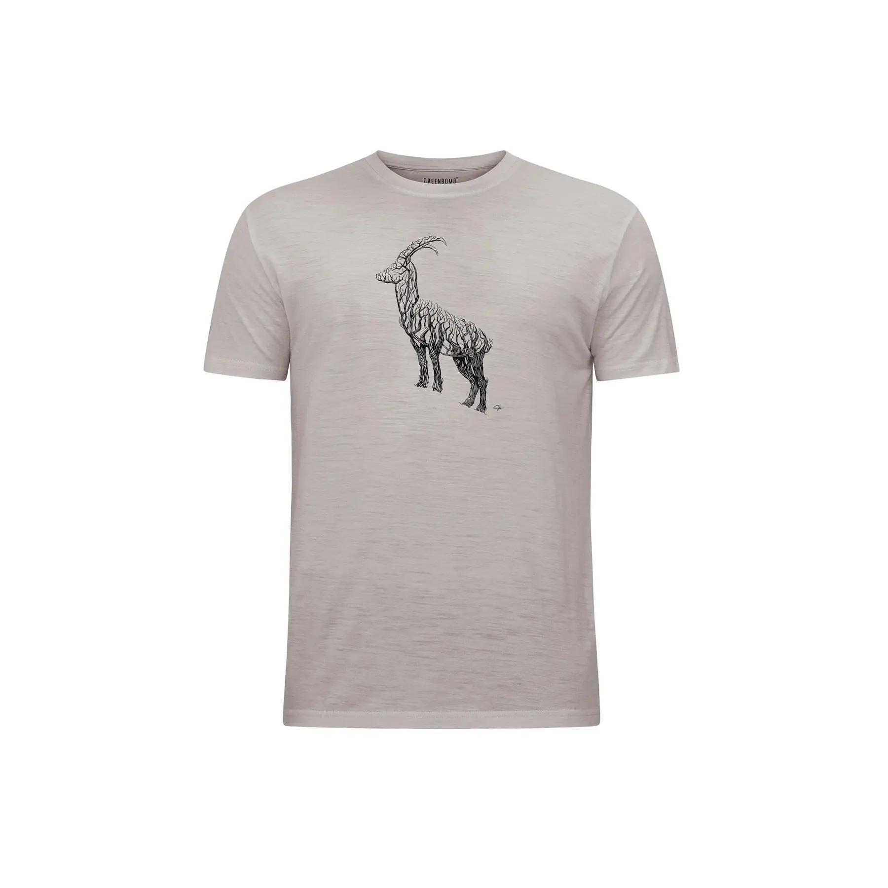 T-shirt Greenbomb Animal Ram Loom