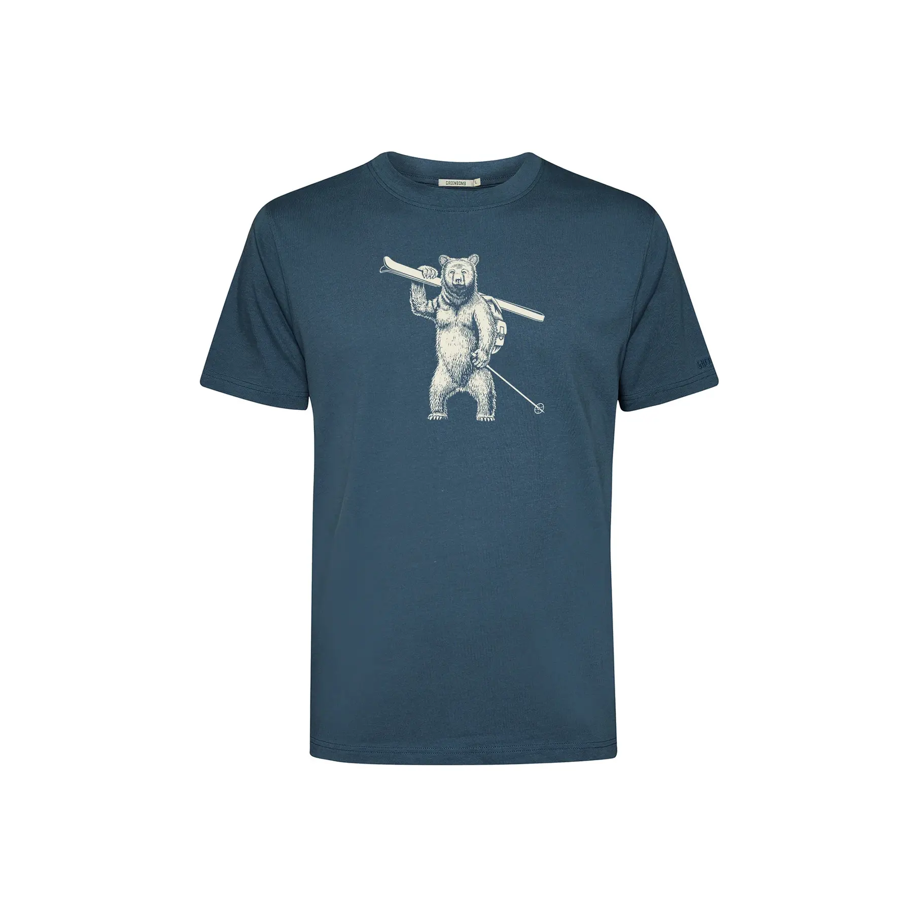 T-shirt Greenbomb Ski Bear Fusion