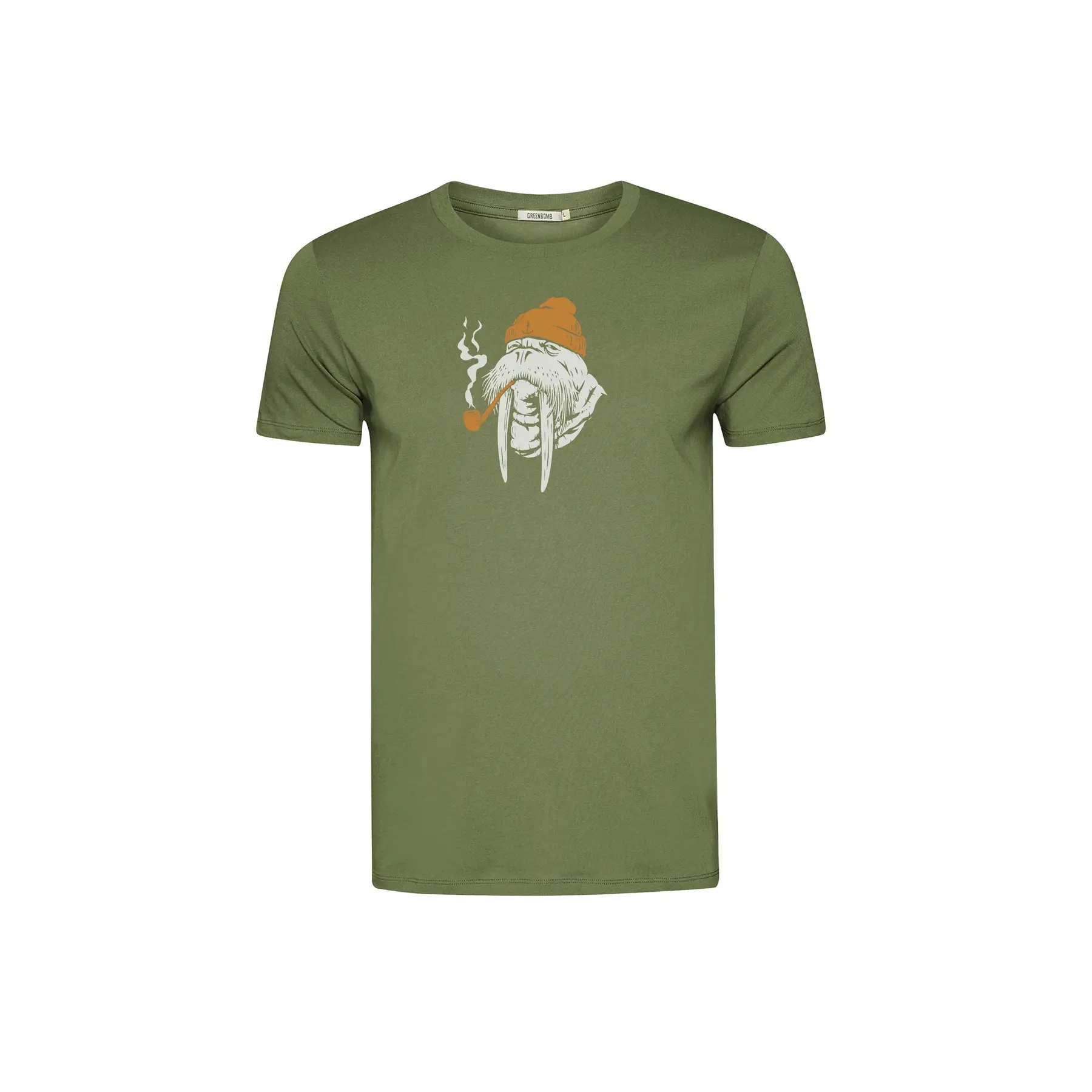 T-shirt Greenbomb Smokey Walrus Guide