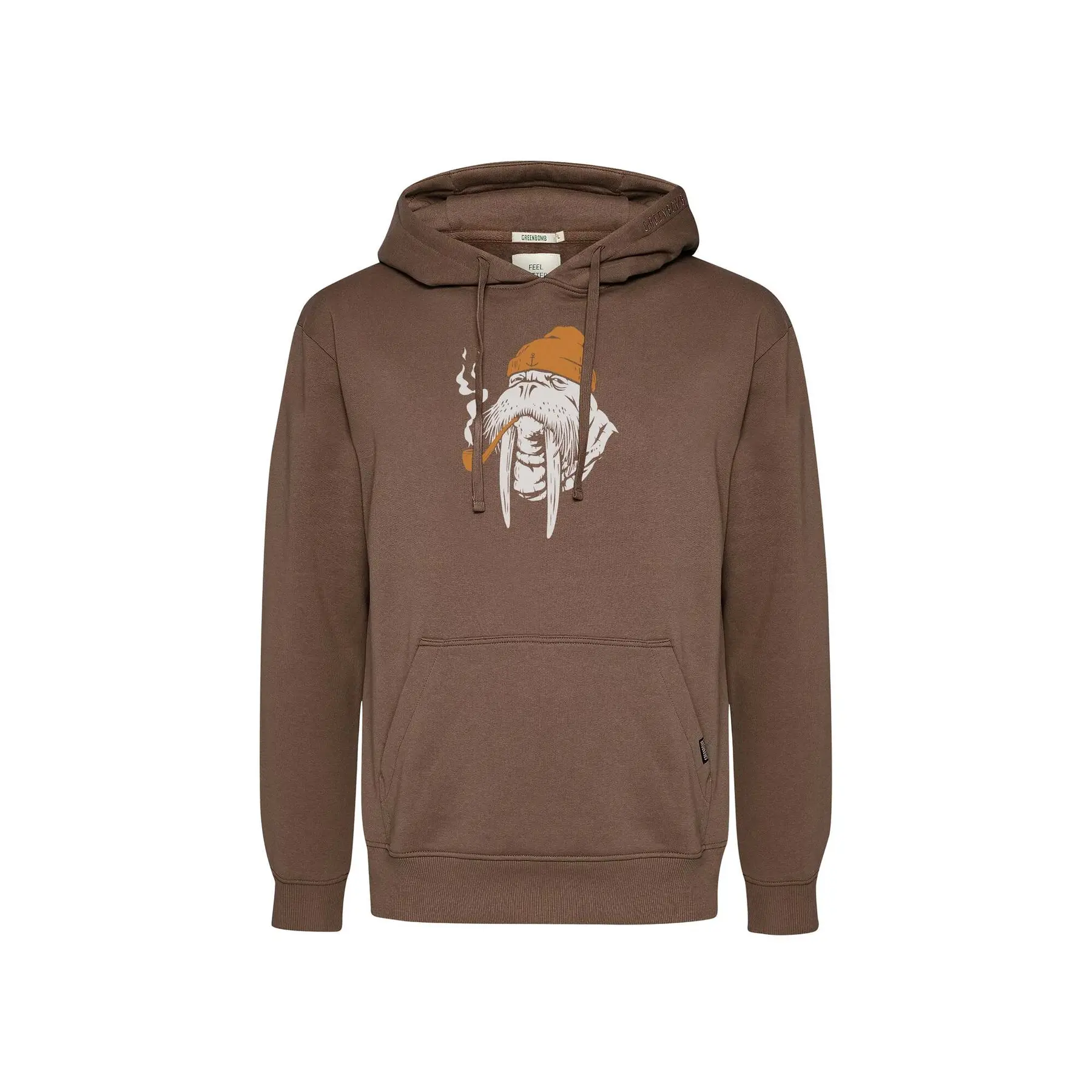 Hoodie Greenbomb Smokey Walrus Joy