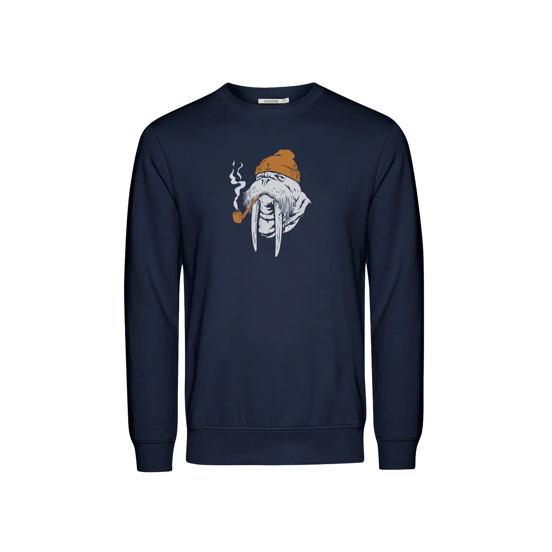 Sweatshirt Greenbomb Smokey Walrus Wild