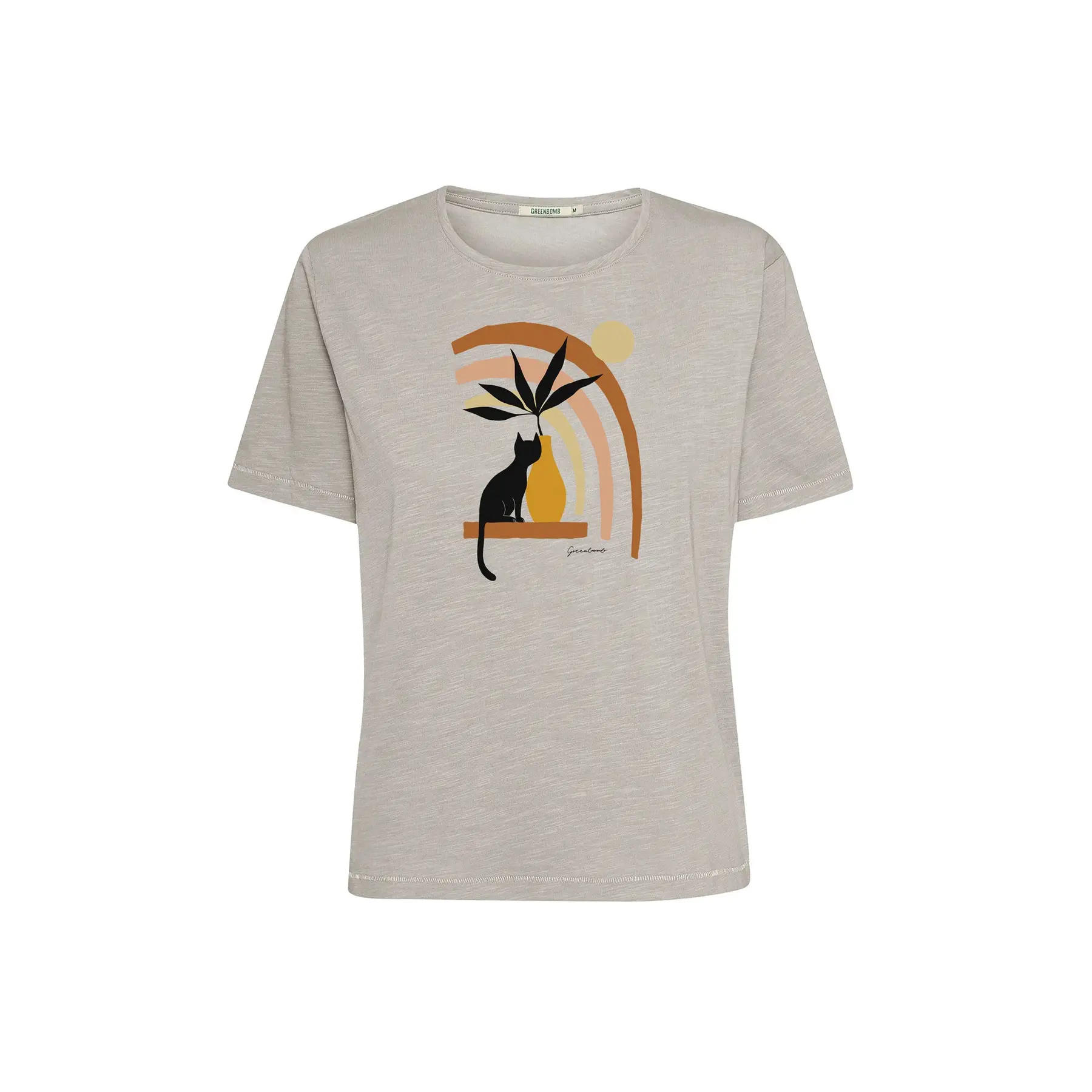 T-shirt dames Greenbomb Cat Vase Nova