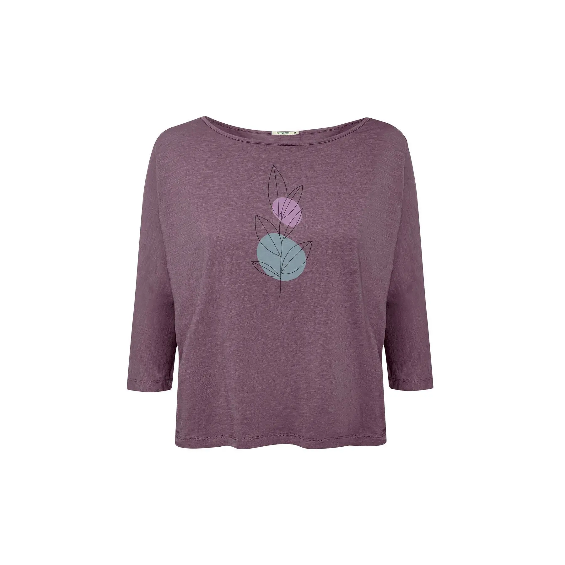 Dames-T-shirt met lange mouwen Greenbomb Bloom Classic Simper