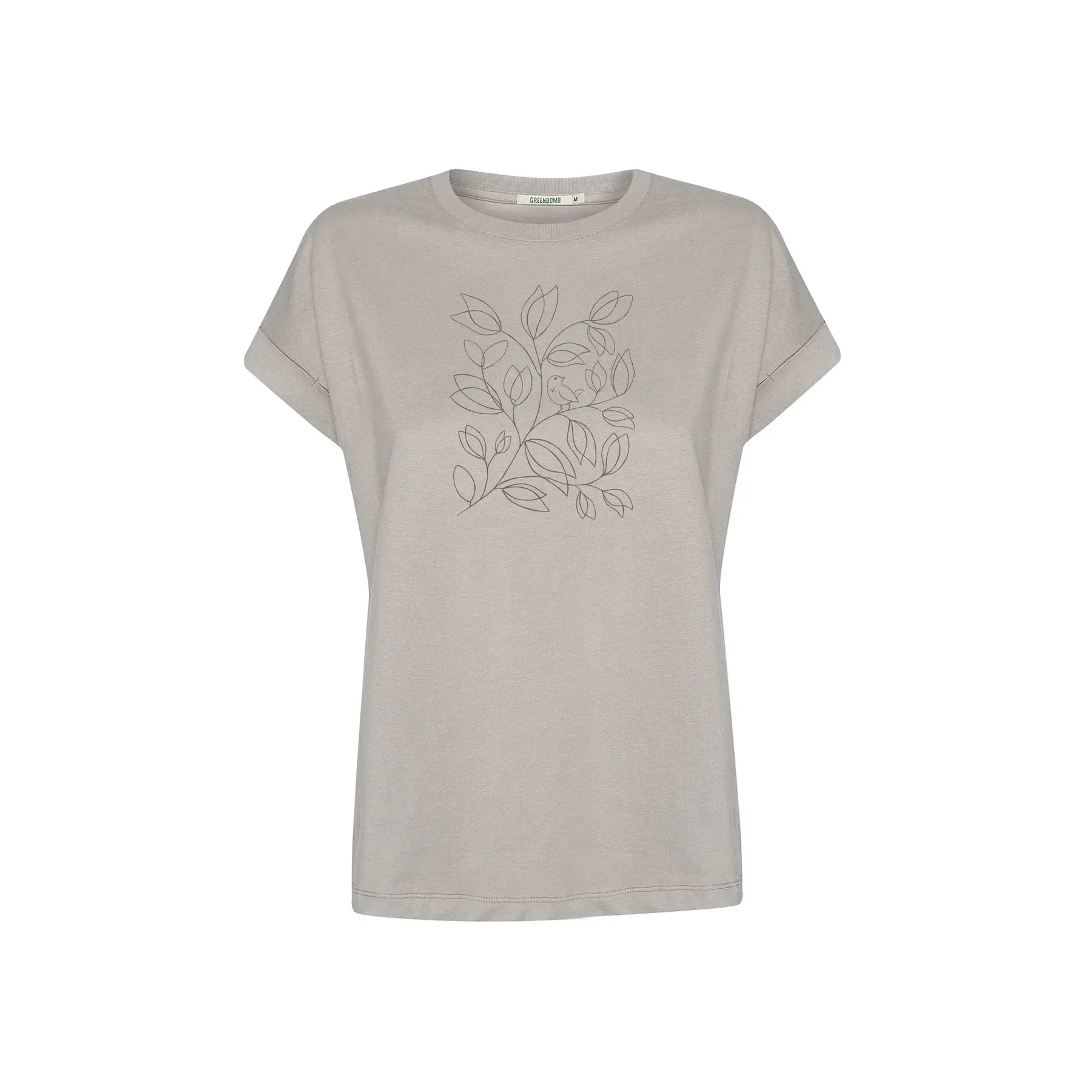 T-shirt dames Greenbomb Leafline Loony