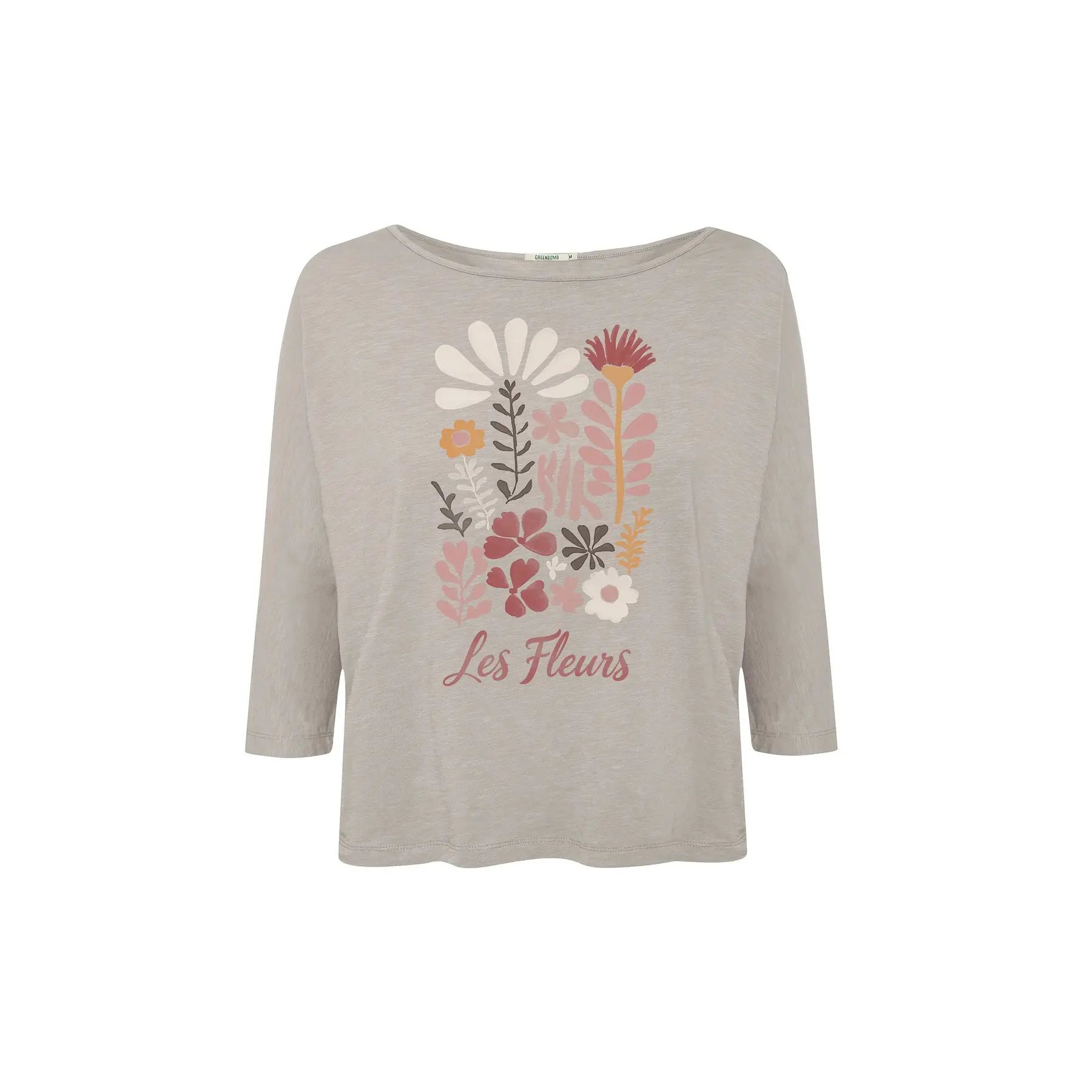 Dames-T-shirt met lange mouwen Greenbomb Les Fleurs Simper