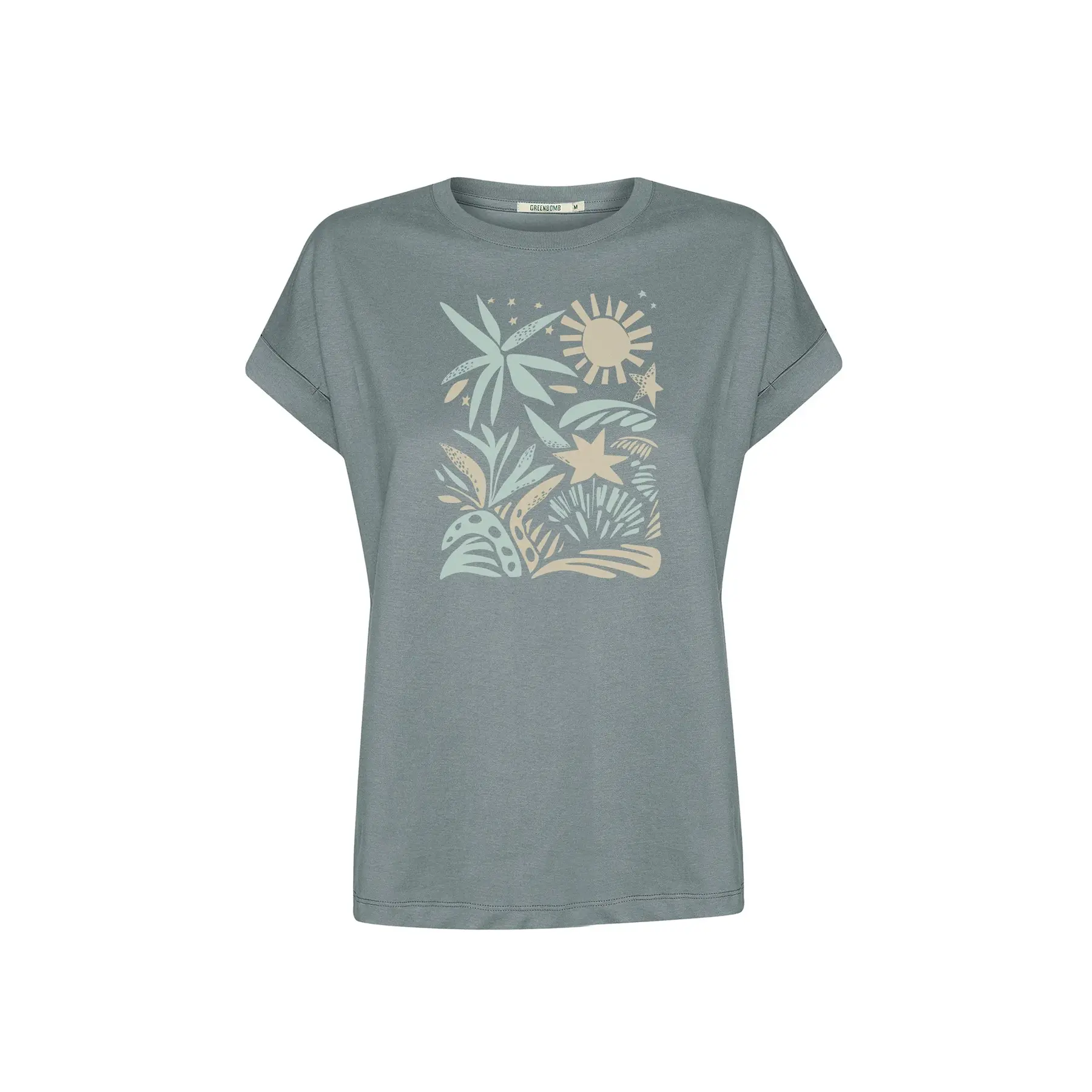 T-shirt dames Greenbomb Plants n Leaves Loony