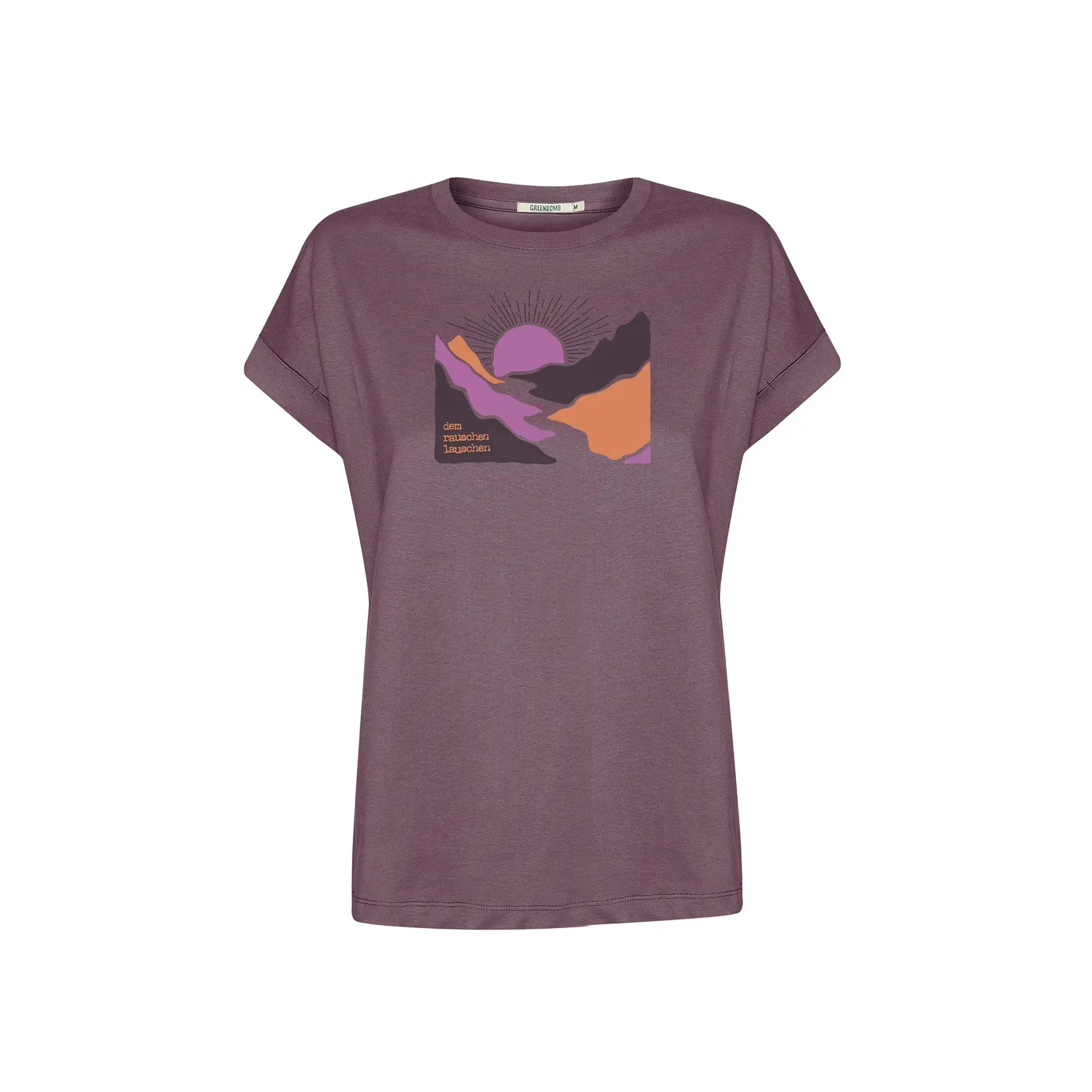 T-shirt dames Greenbomb River Sundown Loony