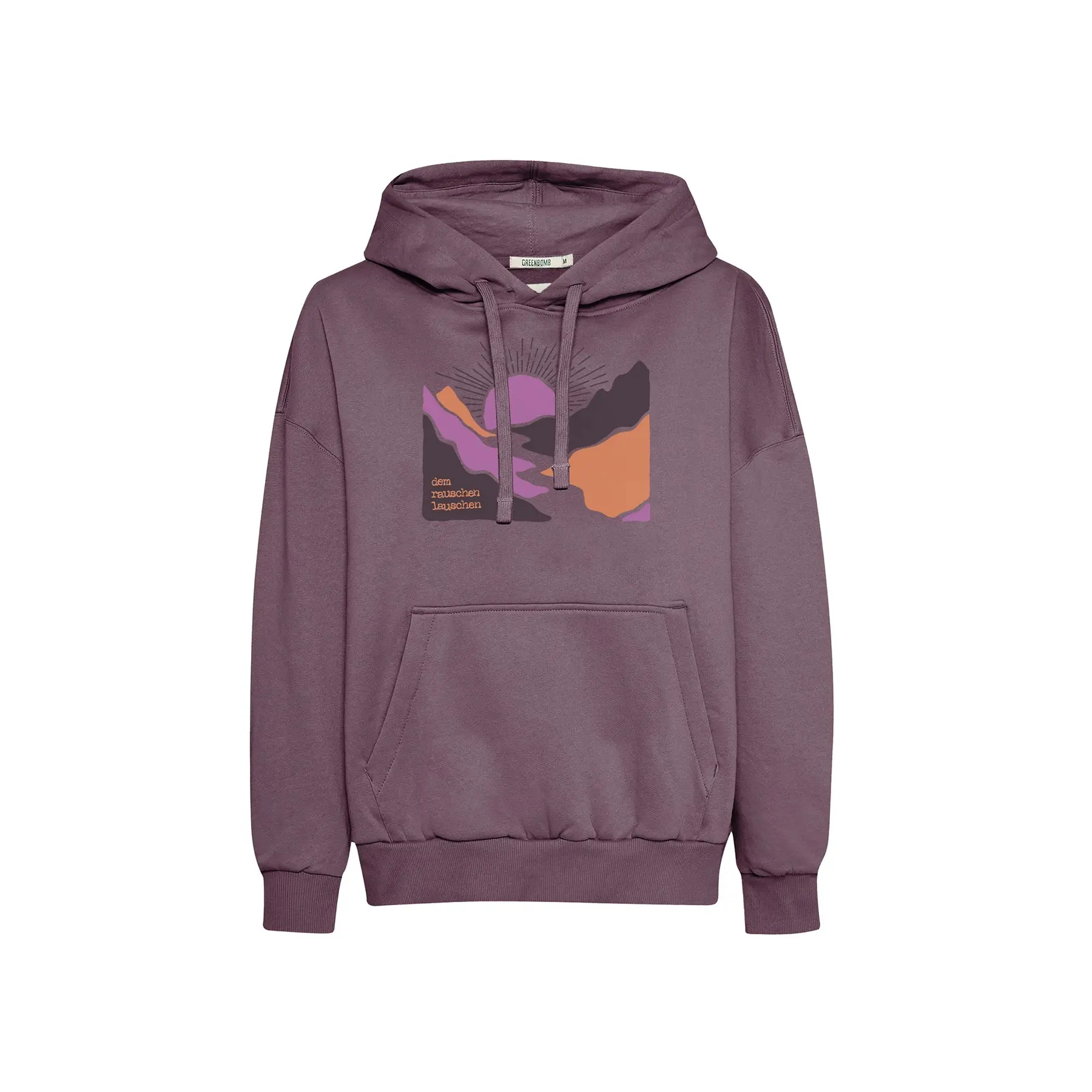 Dames Hoodie Greenbomb River Sundown Mello