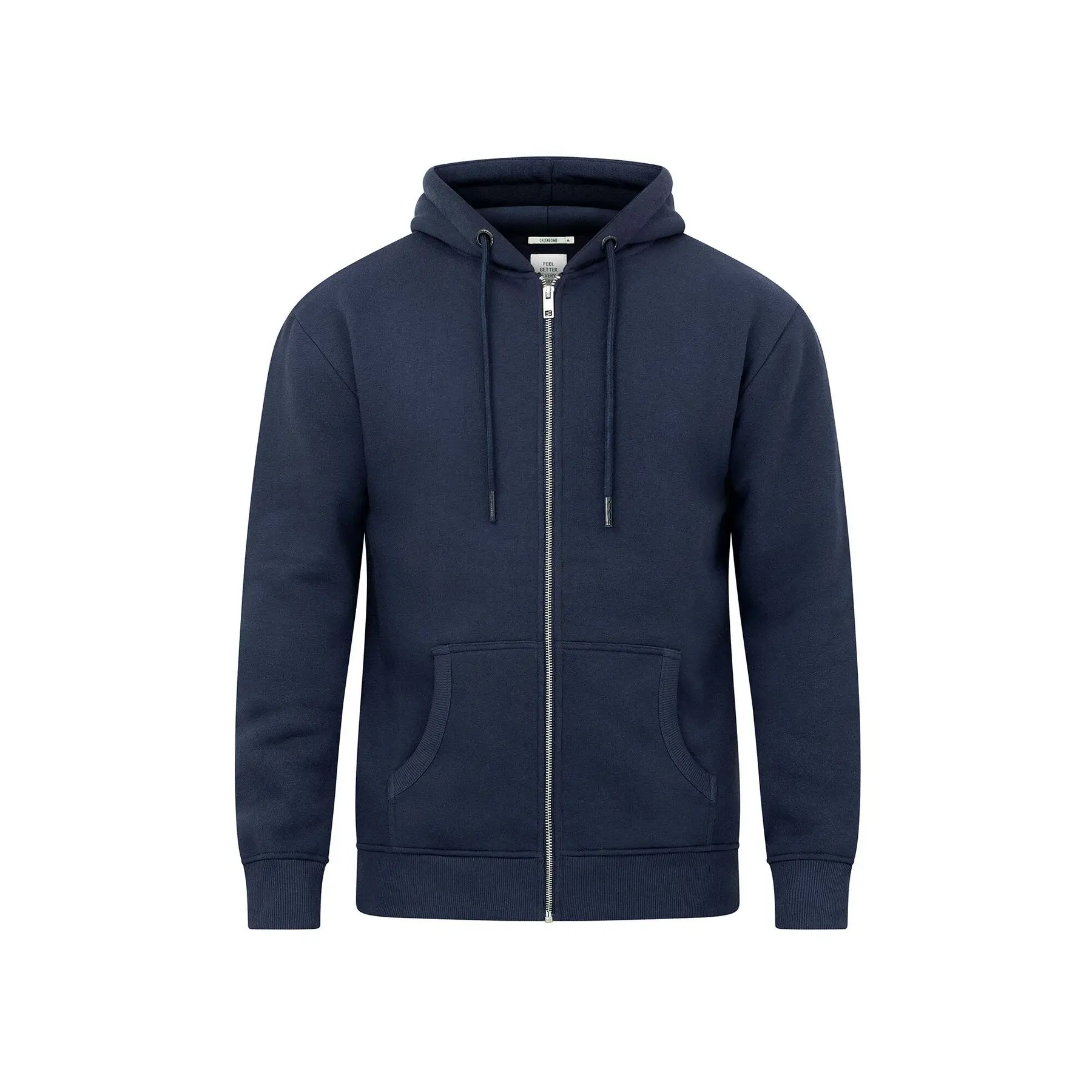 Hooded sweatshirt met rits Greenbomb Basic Stark