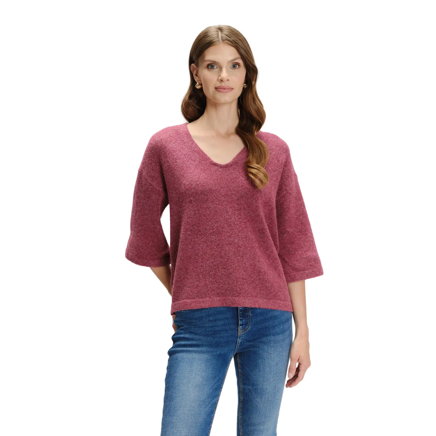 3/4-Ärmel Pullover aus Wolle Damen Greenpoint