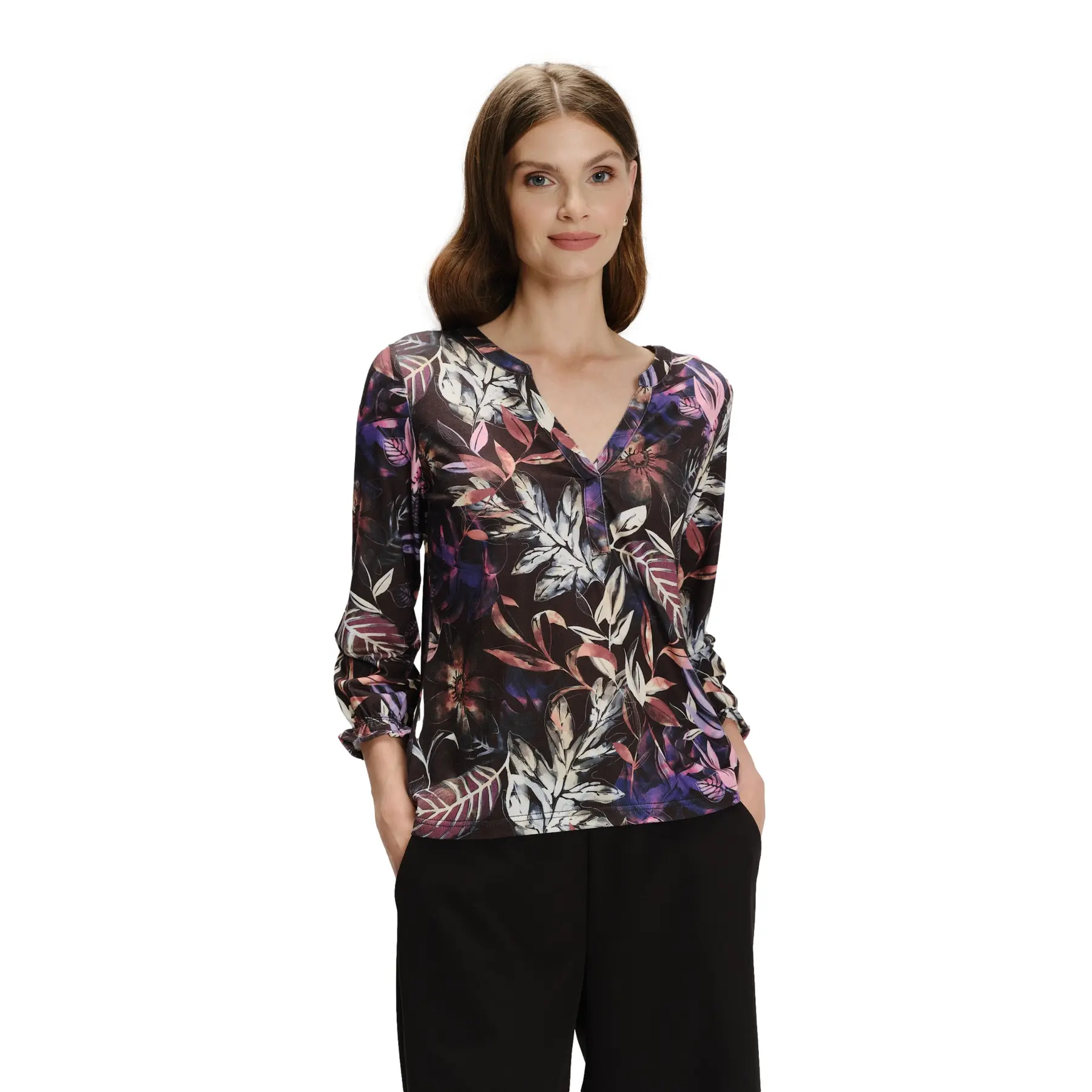 Bluse mit Blumenmuster Damen Greenpoint