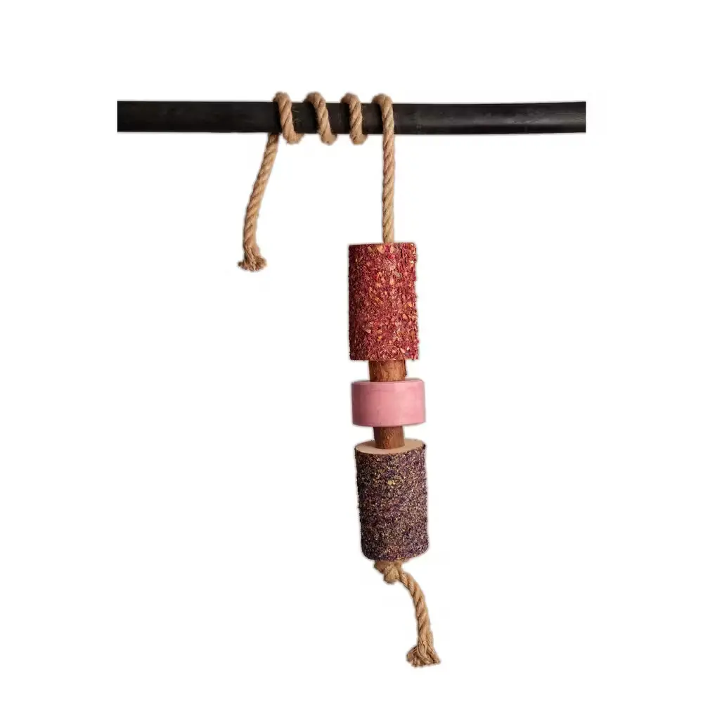 Grooming Deluxe Multicolore Jouet Pour Cheval En Bois Relaxant Pour Cheval Avec Pierre À Sel