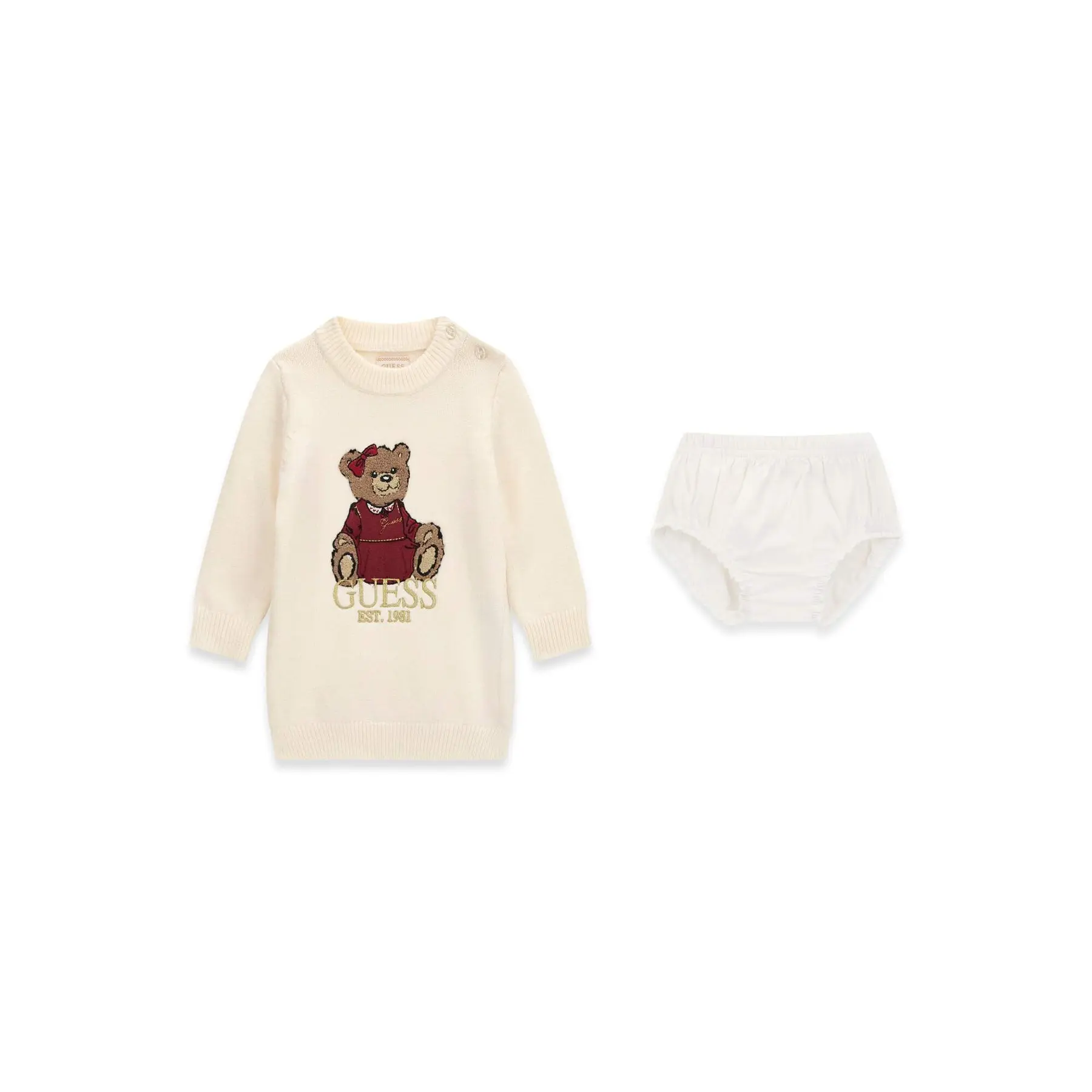 Ensemble robe pull et culotte bébé fille Guess A6BK06-Z1316