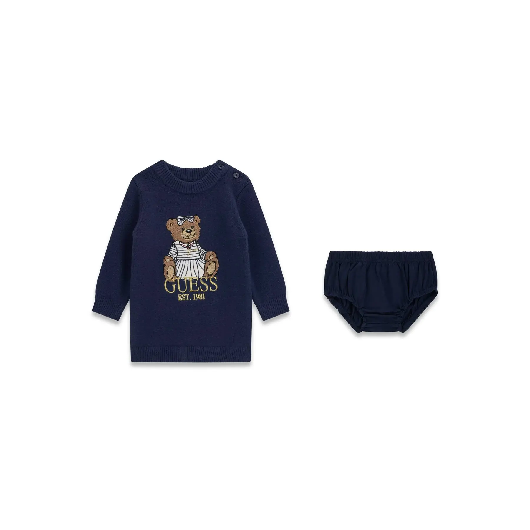 Ensemble robe pull et culotte bébé fille Guess A6BK06-Z1316