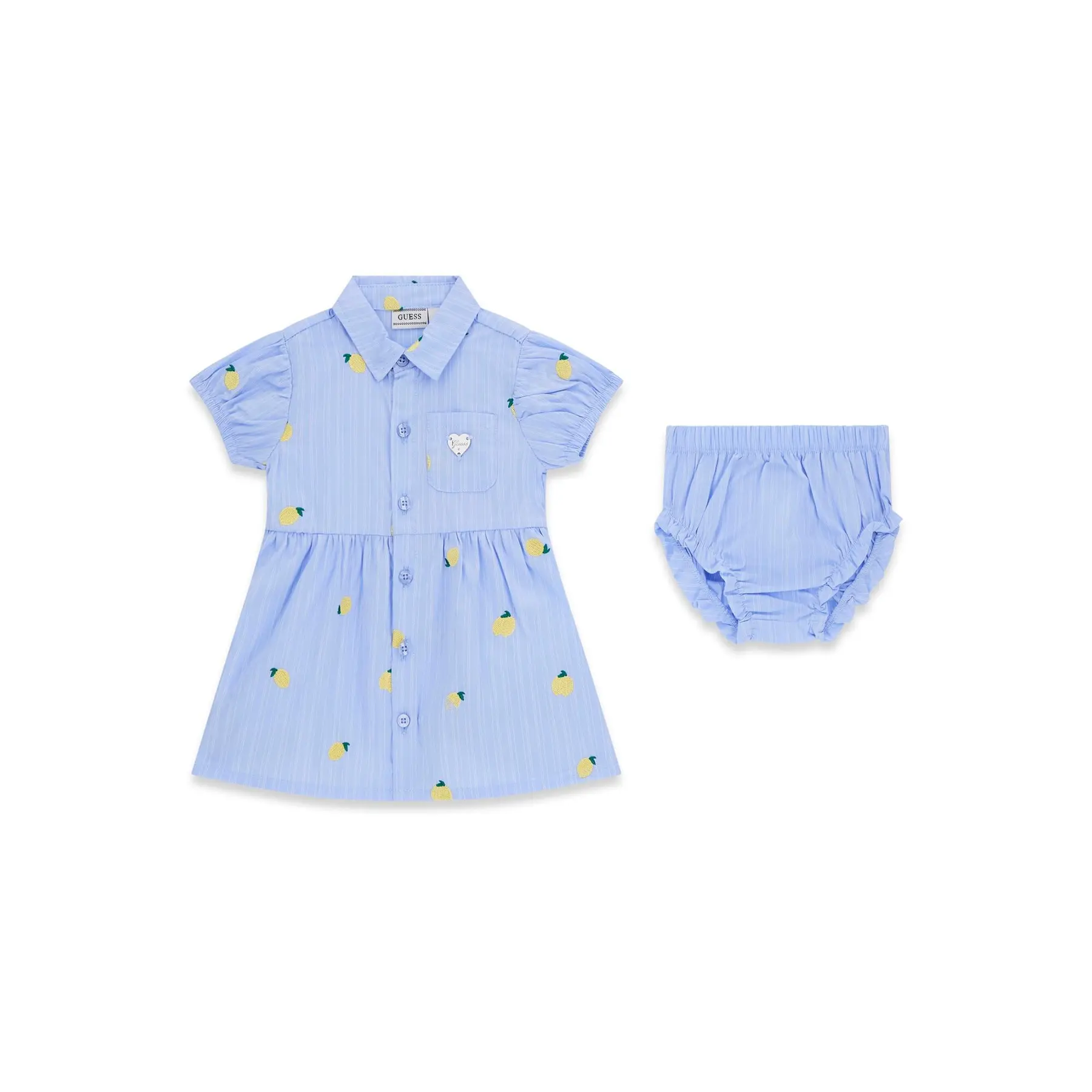 Set vestito camicia e culotte per bambina Guess