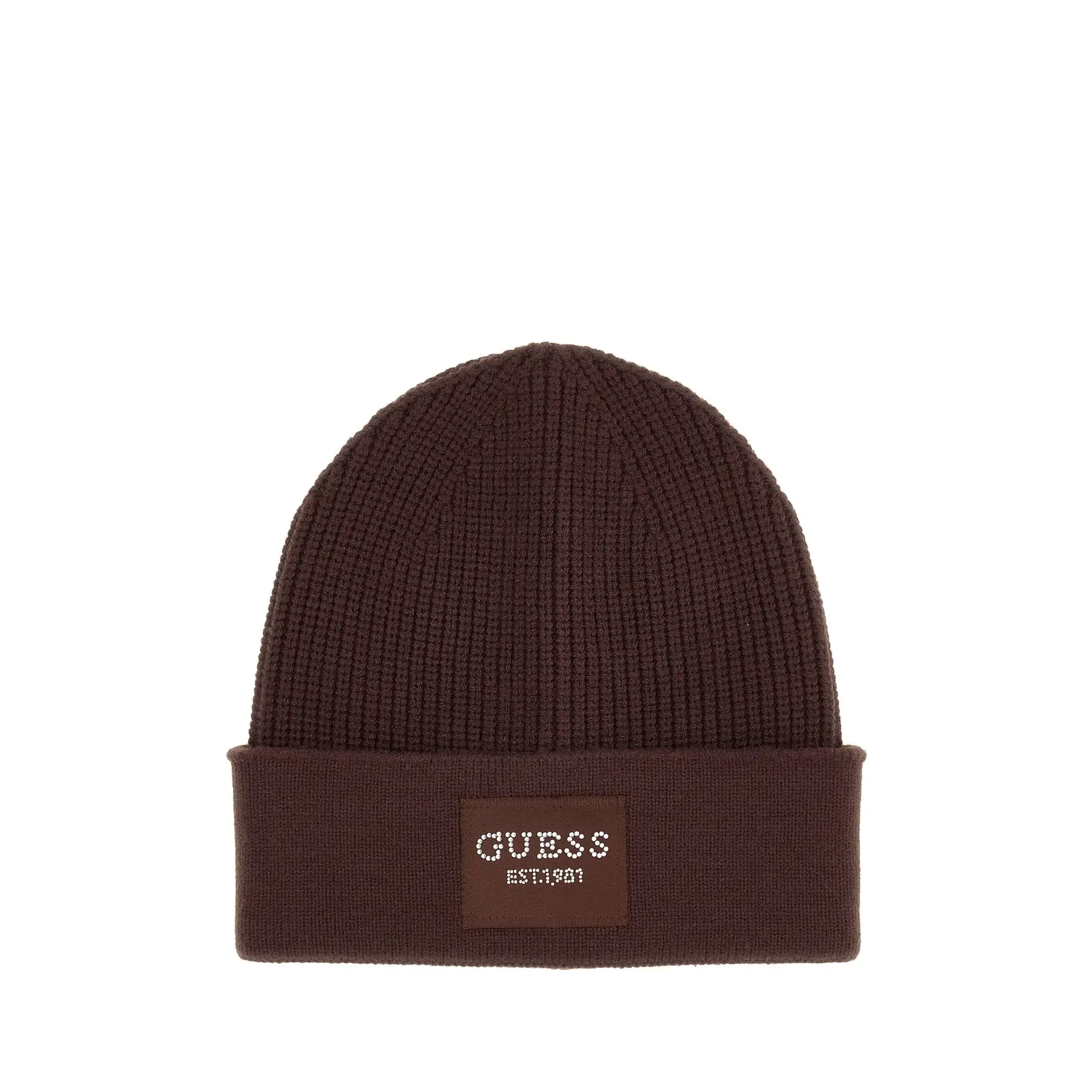 Dames gebreide muts met logo Guess