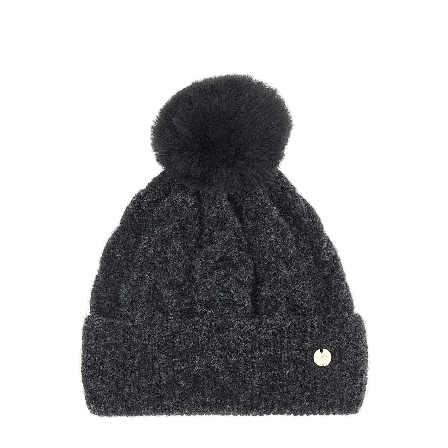 Polyester Muts met Pompon Dames Guess