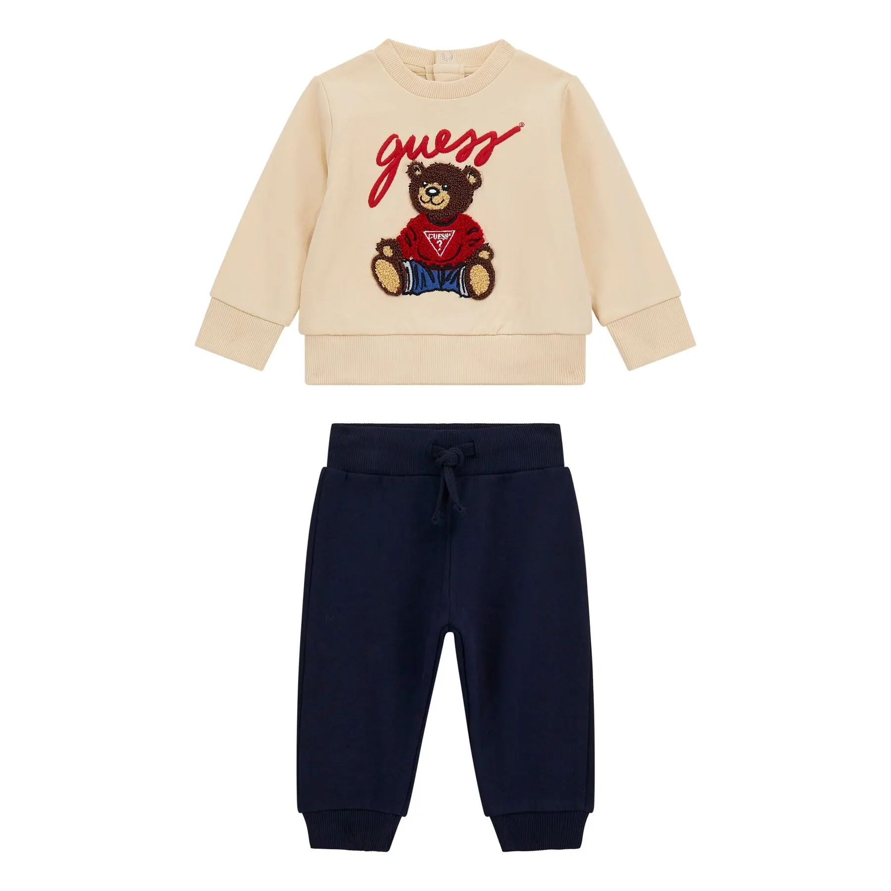 Completo a maniche lunghe e pantaloni per neonato maschio Guess Active