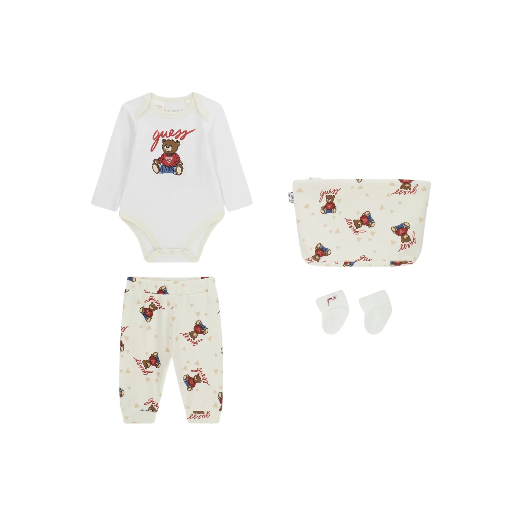 Completo body pantaloni e calze per bebé Guess