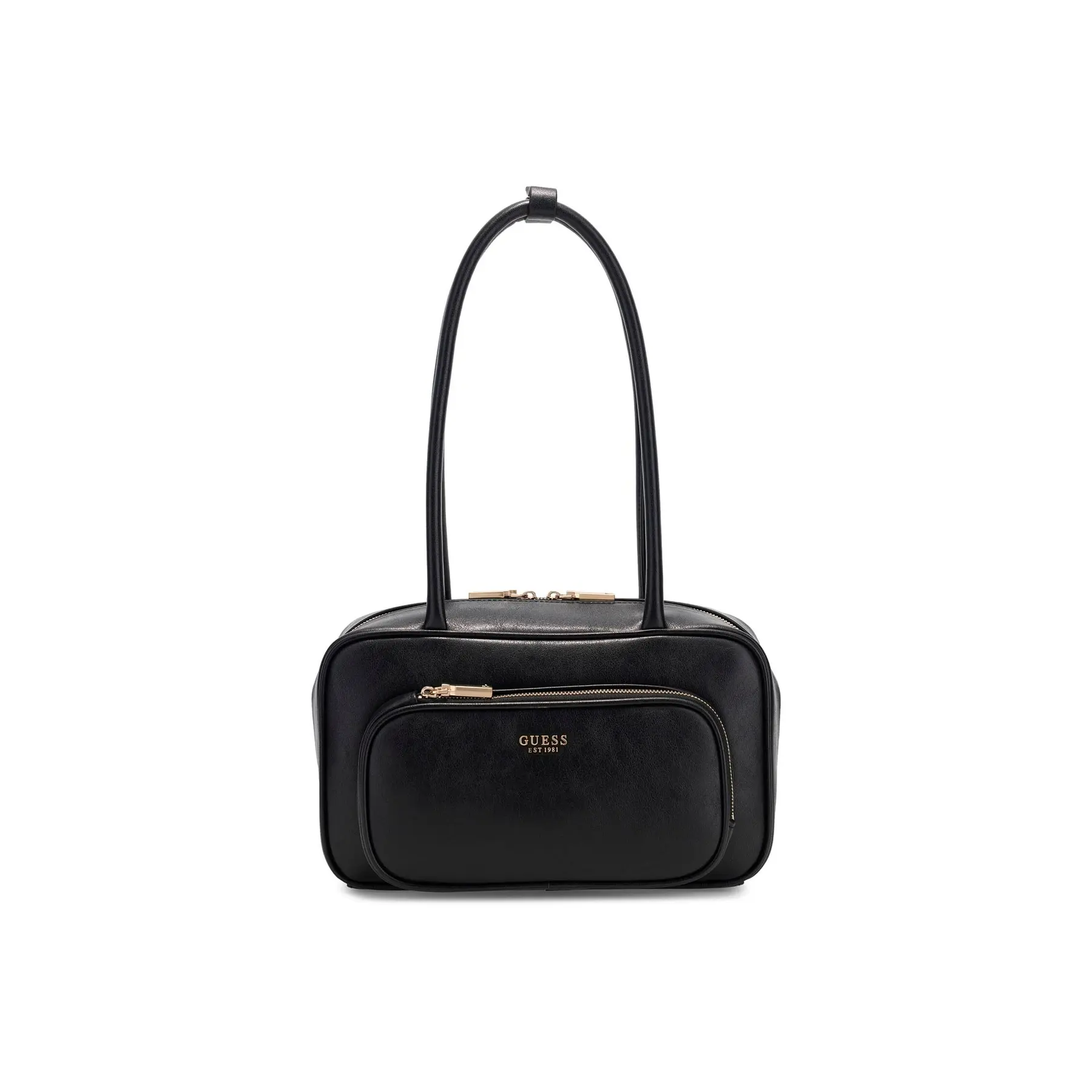 GUESS schoudertas Bronna Shoulder Satchel Black zwart
