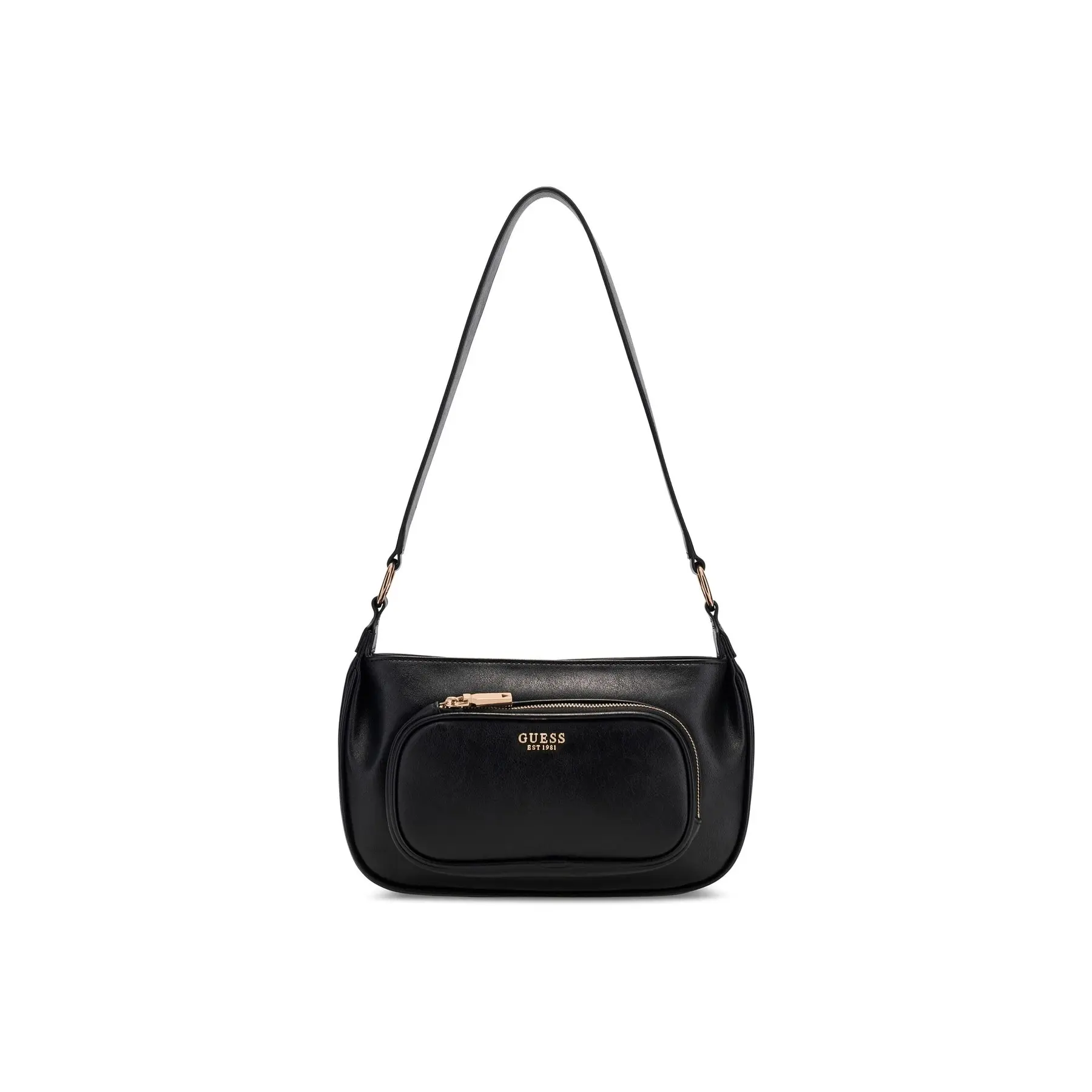 GUESS schoudertas Bronna Shoulder Satchel Bag Black zwart