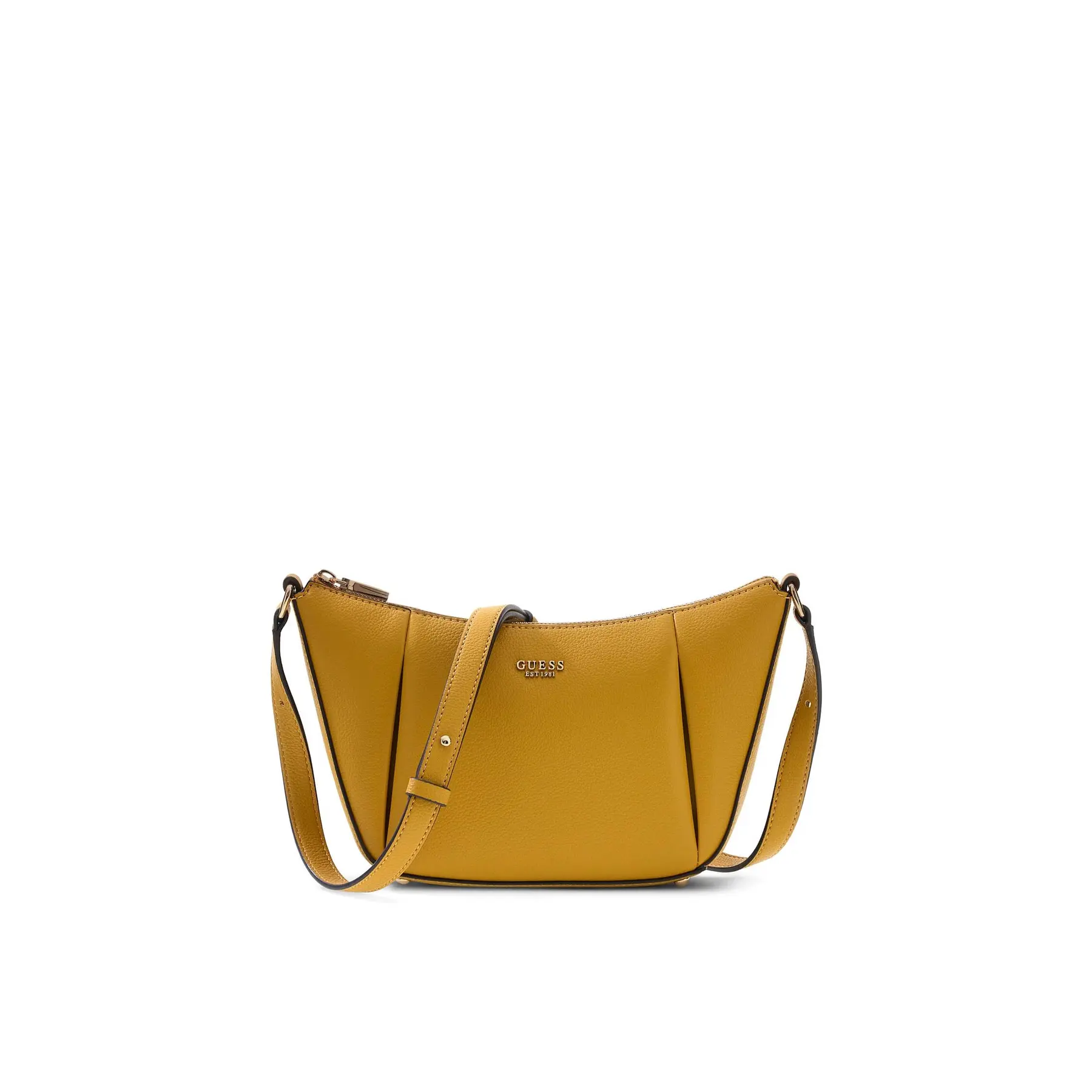 GUESS schoudertas Melody Convertible Shoulder Bag Topaz mosterdgeel