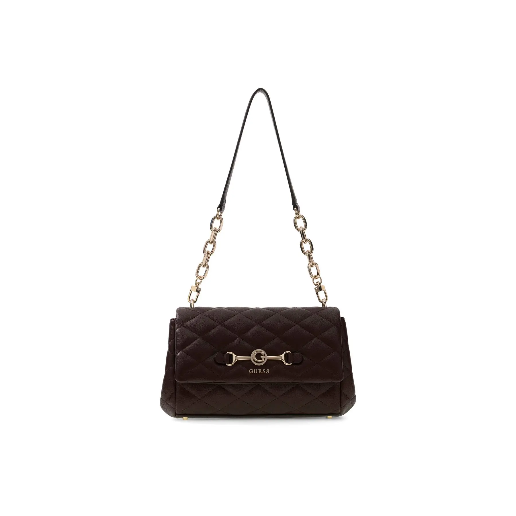 GUESS schoudertas Frances Flap Shoulder Bag Brown bruine